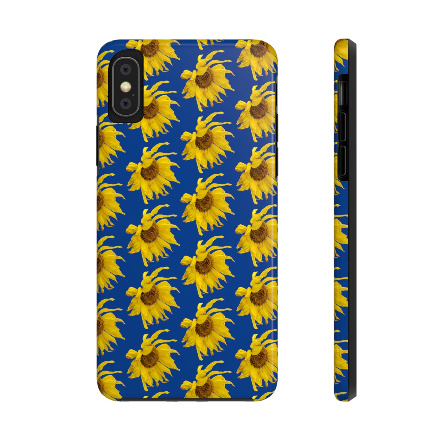 Fall Sunflower Blue Tough Phone Case