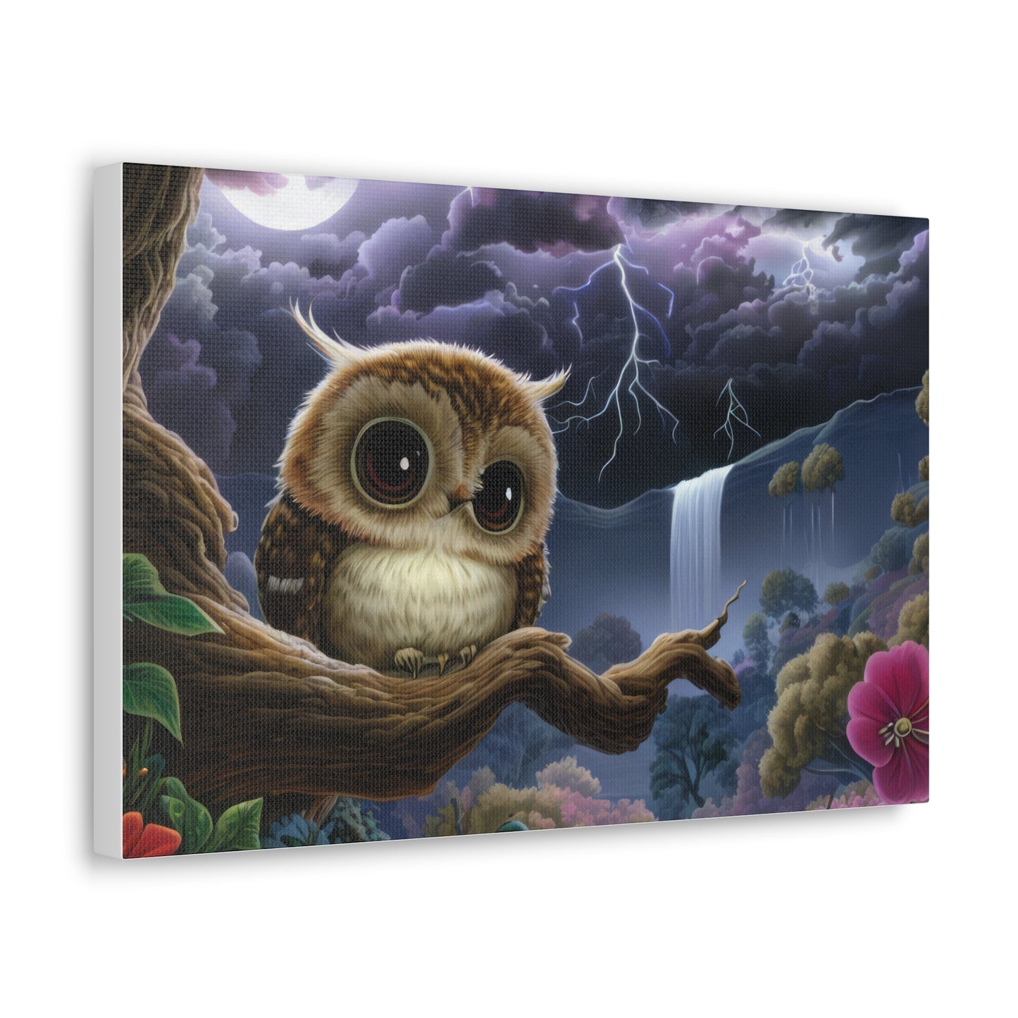 Rhode Island Owl - Canvas Wall Art