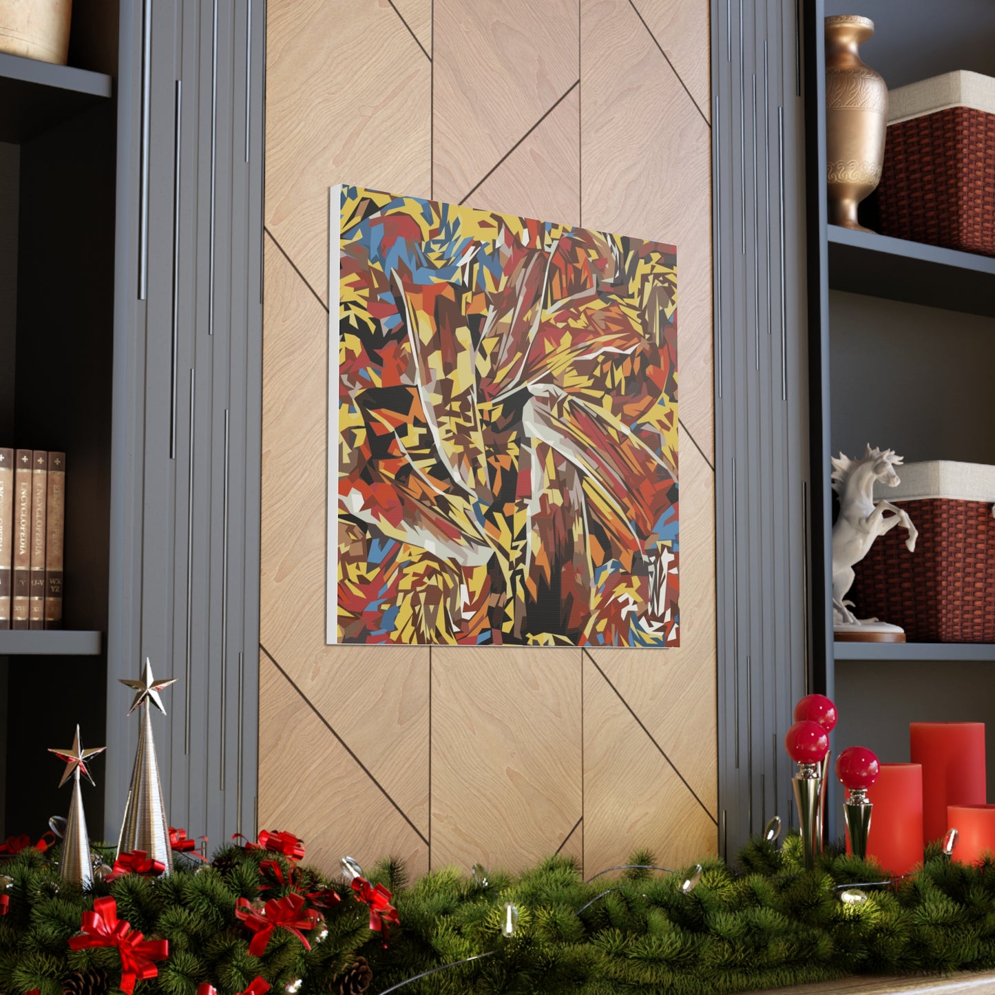 Abstract Floral Fiesta Canvas Gallery Wraps