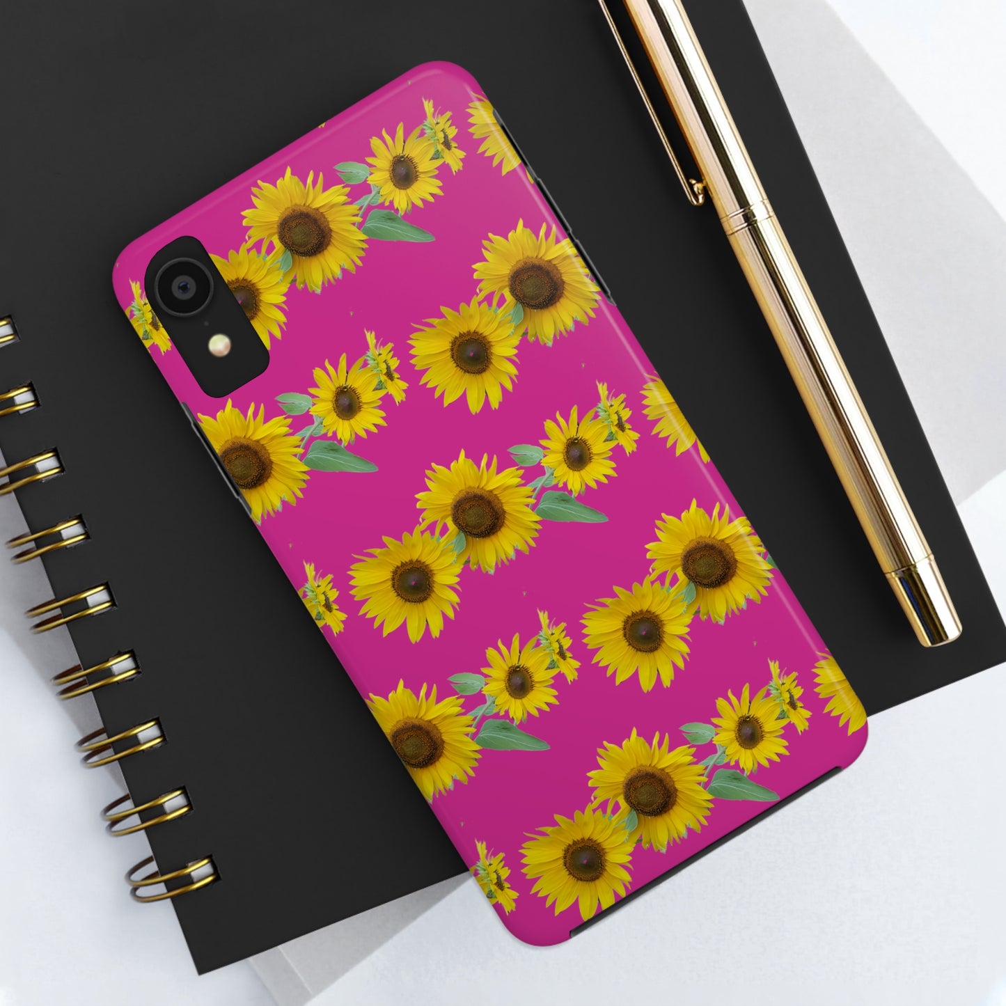 Sunflower Cluster Pink Tough Phone Case