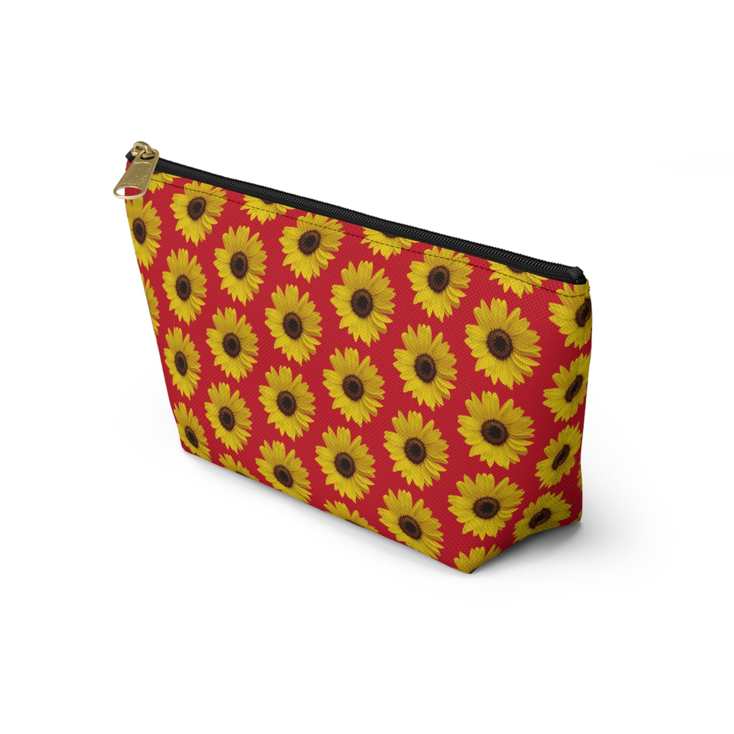 Sunflower Red Accessory Pouch w T-bottom