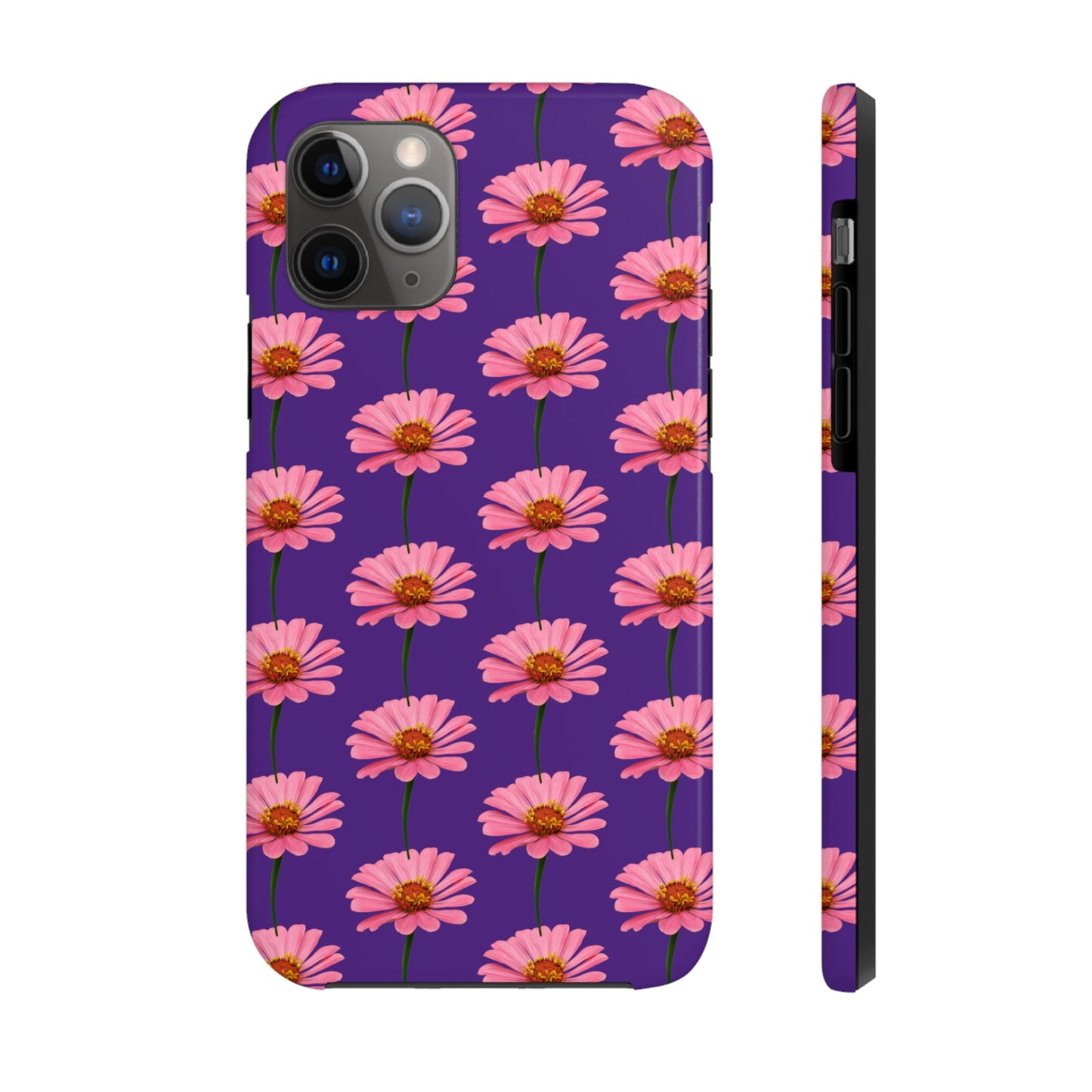 Pink Zinnia Purple Tough Phone Case