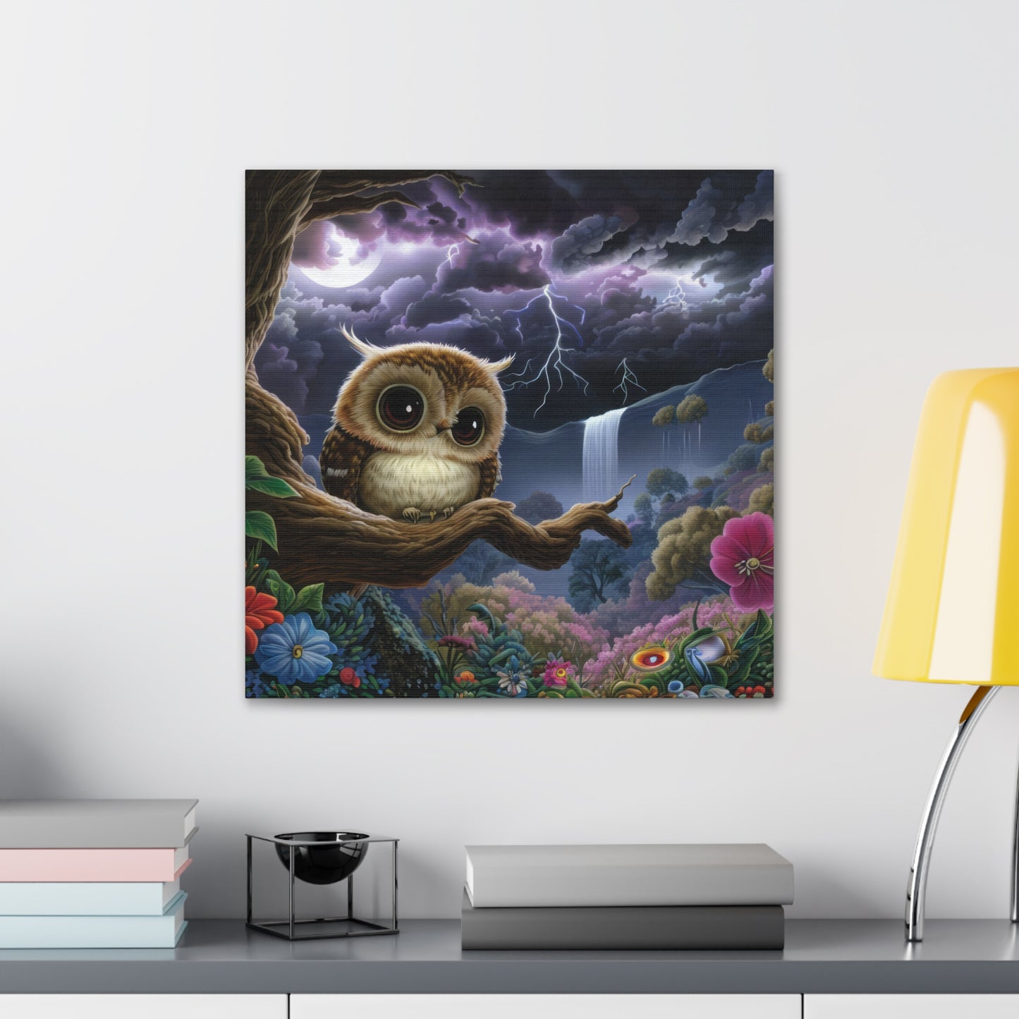 Rhode Island Owl - Canvas Wall Art