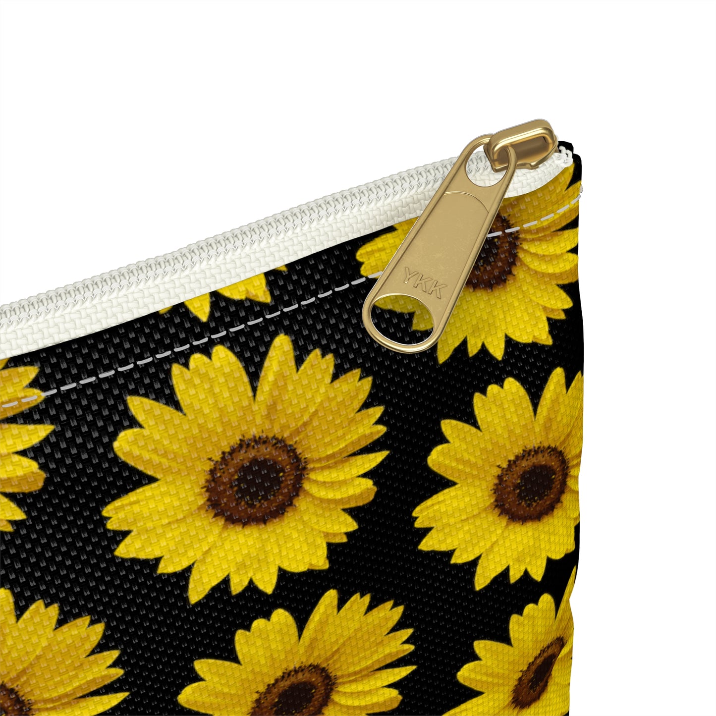 Sunflower Black Accessory Pouch