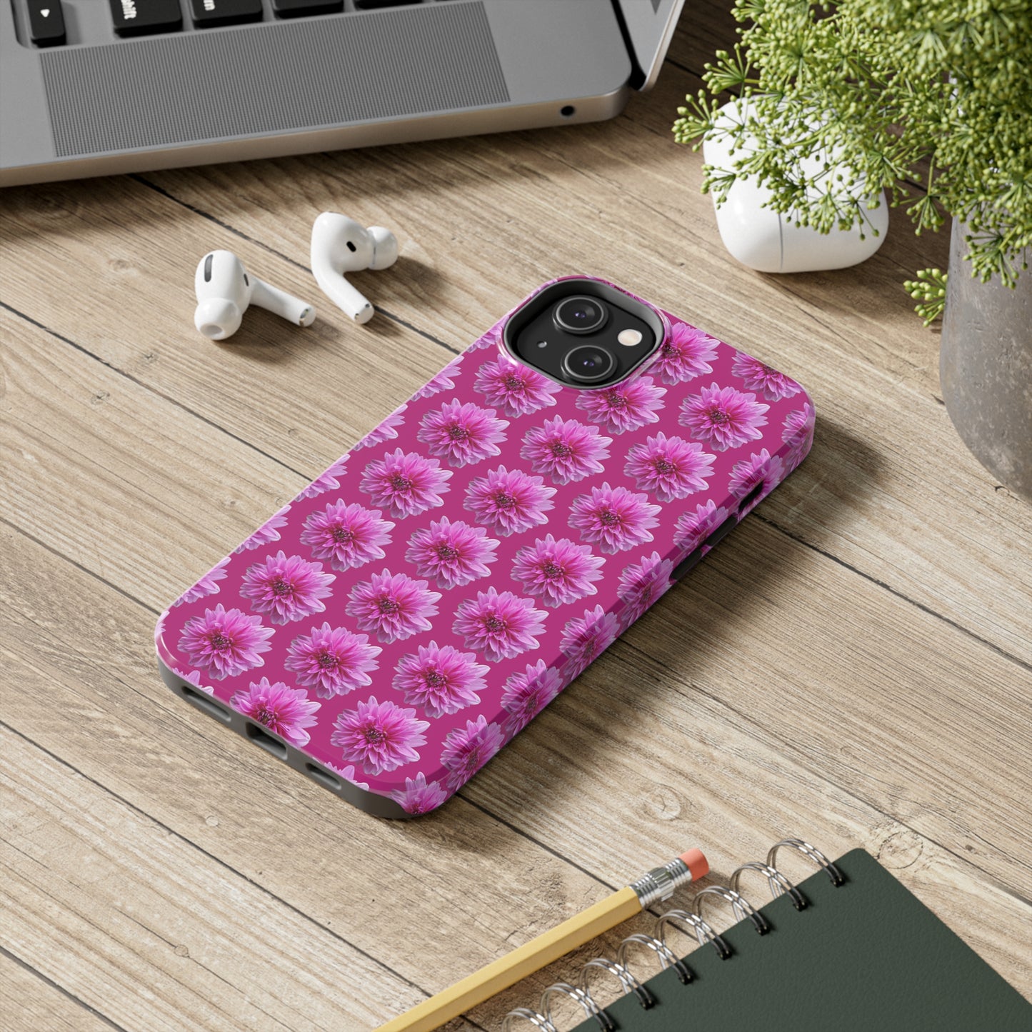 Pink Dahlia Pink Tough Phone Case