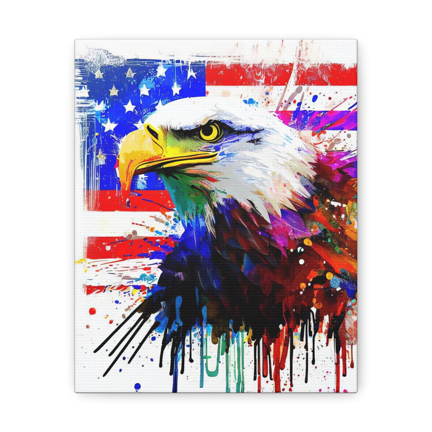 American Eagle Flag  - Canvas Wall Art