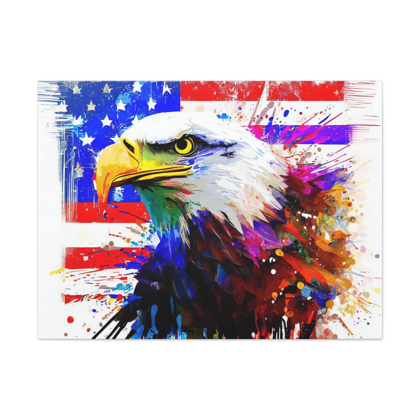 American Eagle Flag  - Canvas Wall Art