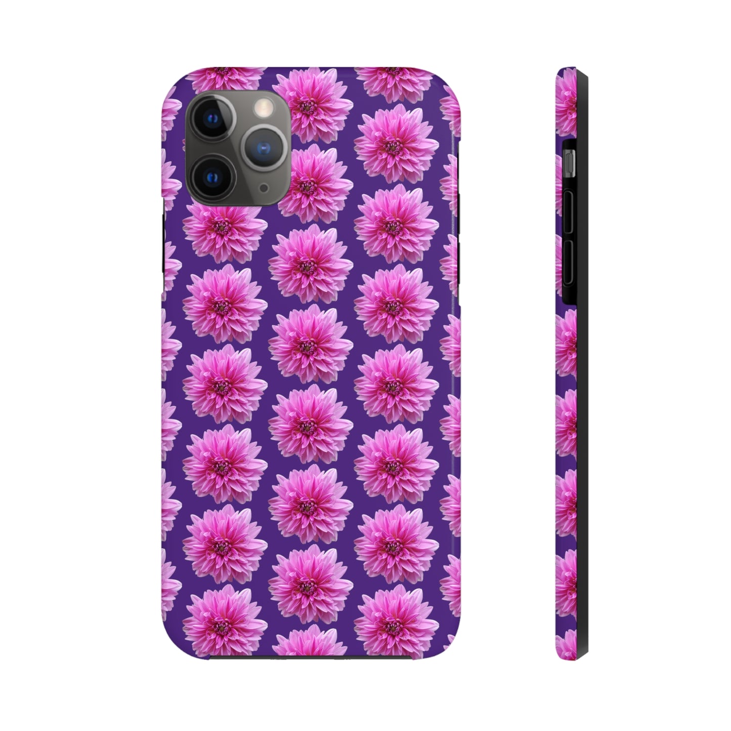 Pink Dahlia Purple Tough Phone Case