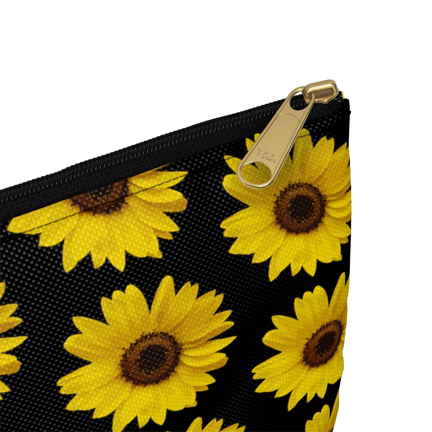 Sunflower Black Accessory Pouch