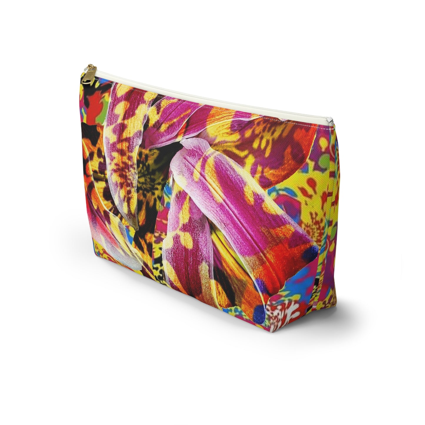 Floral Fiesta Accessory Pouch w T-bottom