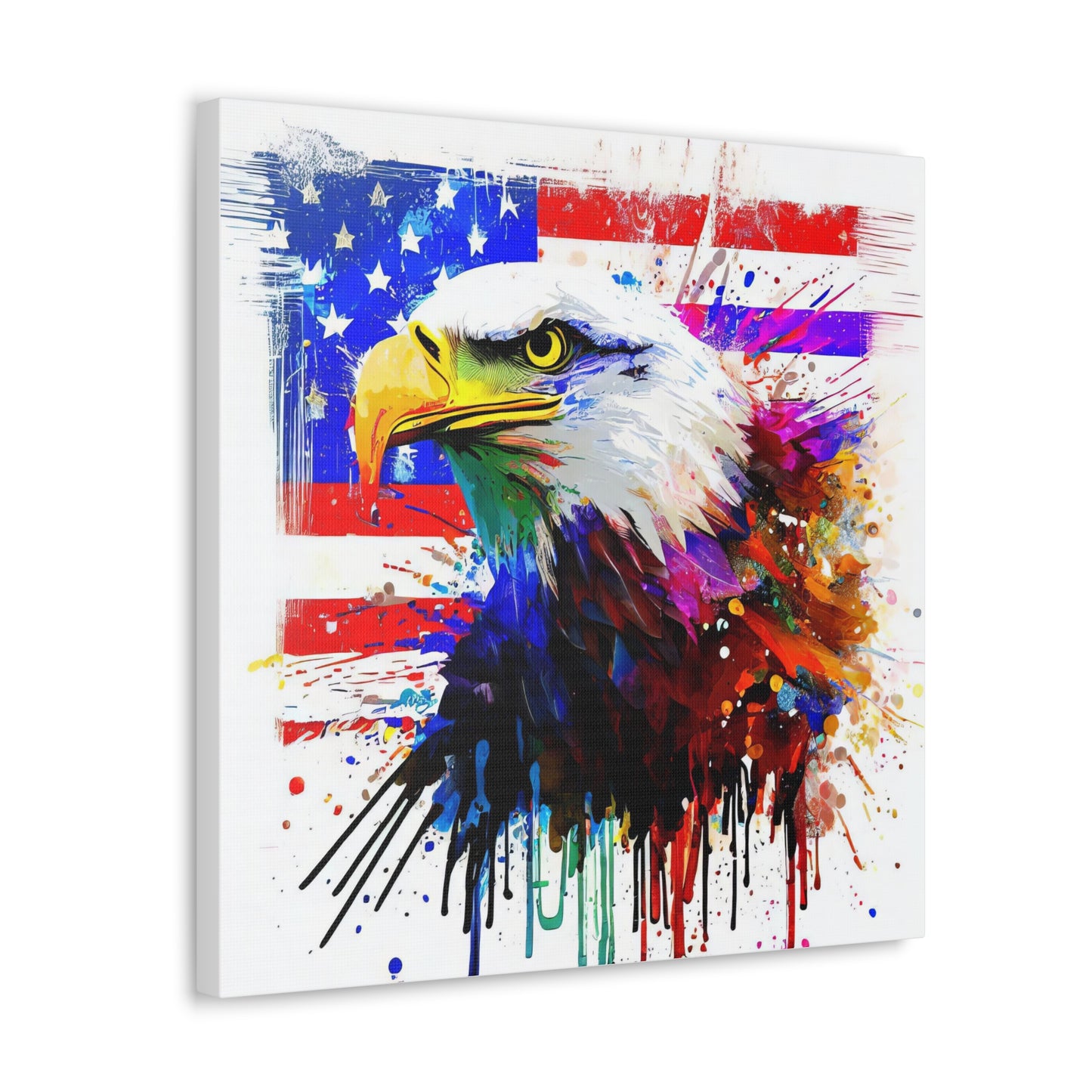 American Eagle Flag  - Canvas Wall Art