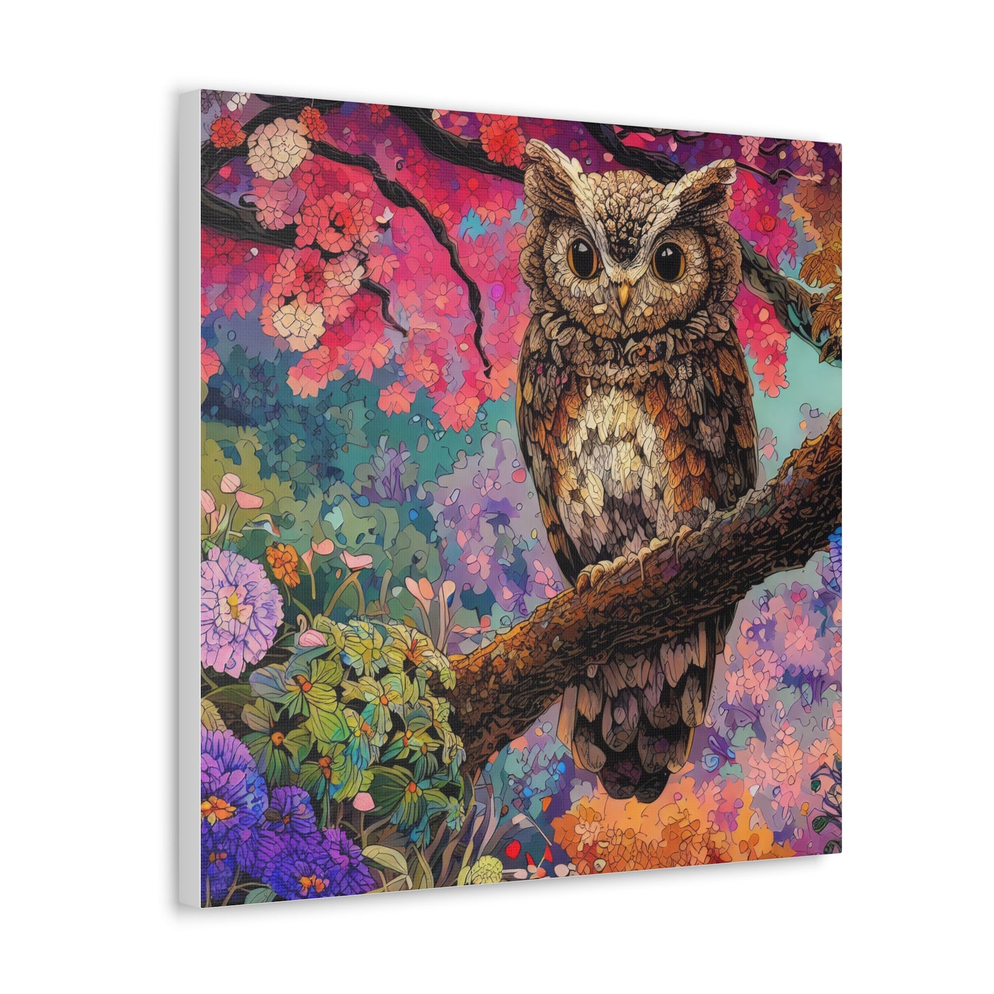 Nebraska Owl - Canvas Wall Art