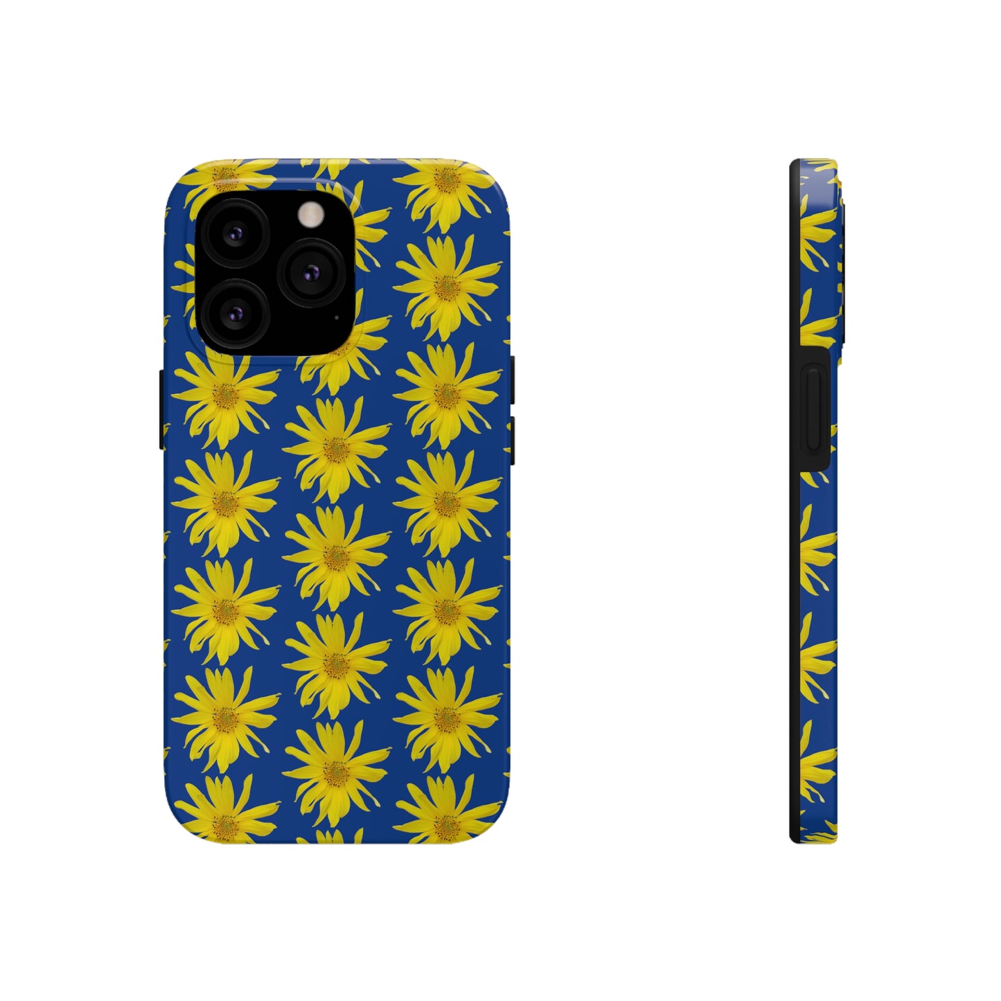 Wild Sunflower Blue Tough Phone Case