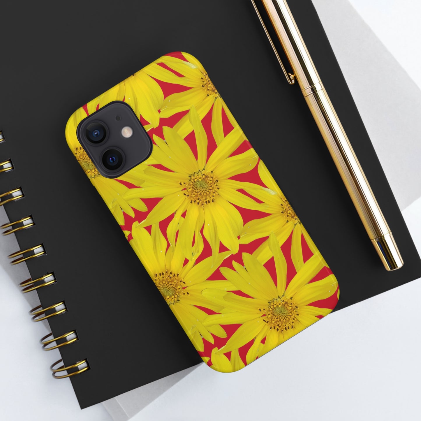 Big Sunflower Red Tough Phone Case