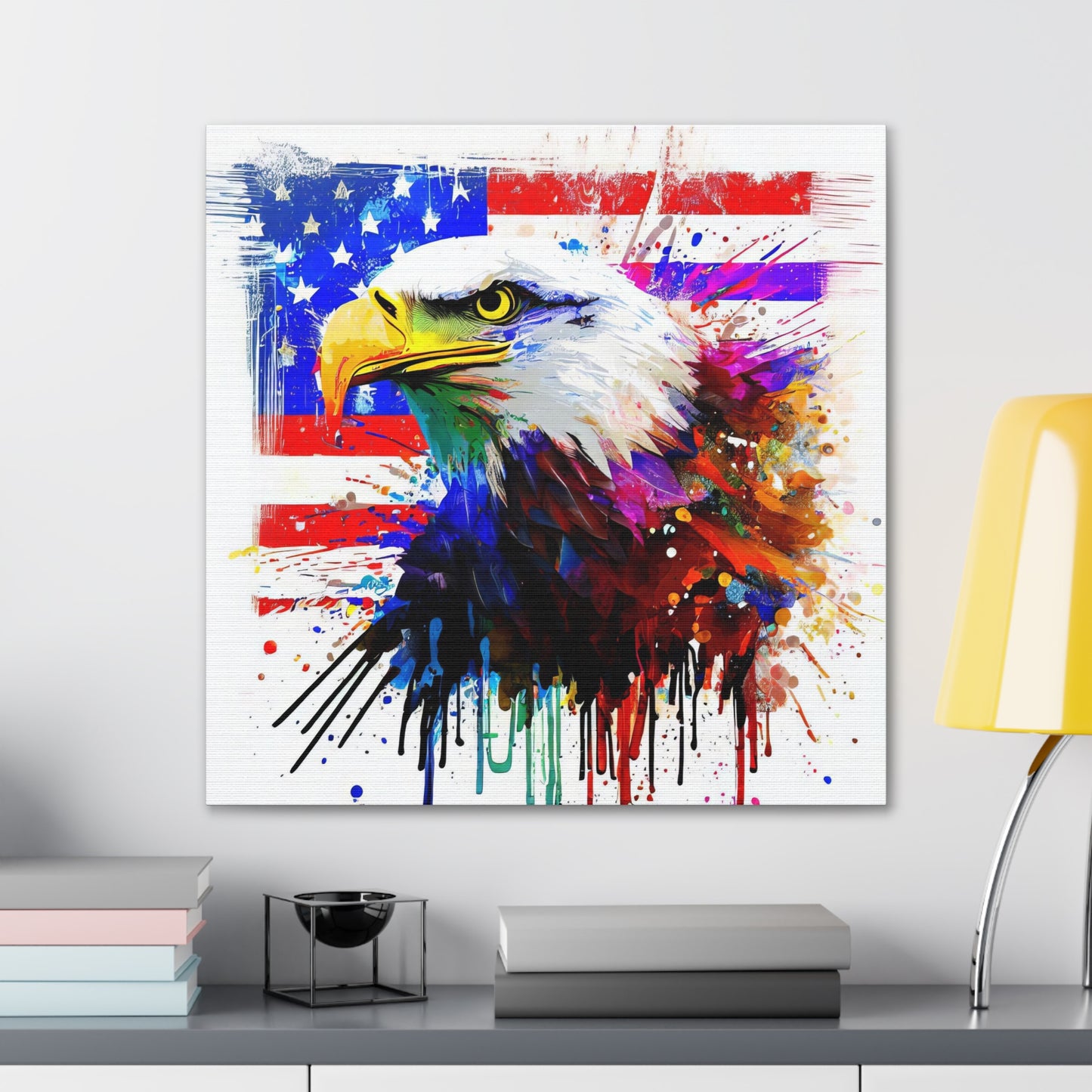 American Eagle Flag  - Canvas Wall Art