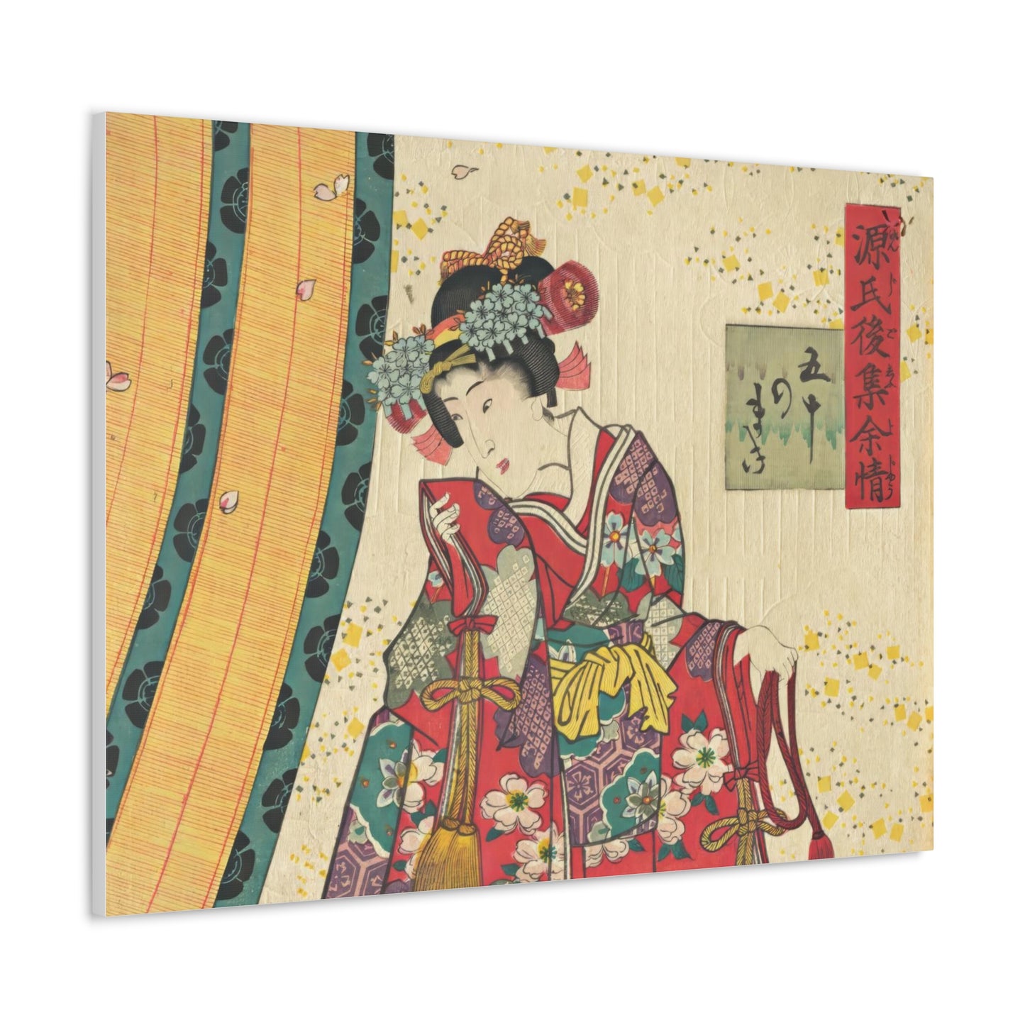 Utagawa Kunisada - Parody of the Third Princess and Kashiwagi Wall Art