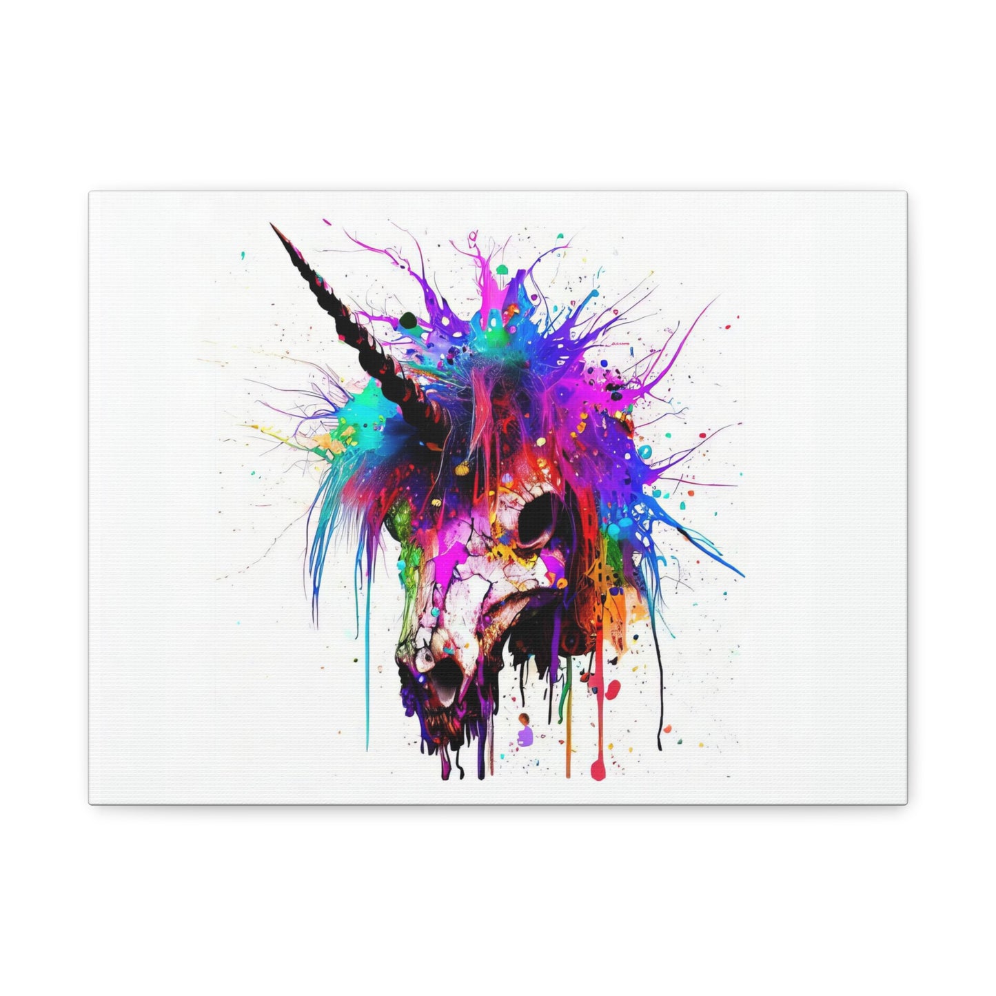 Unicorn Skull - Canvas Wall Art