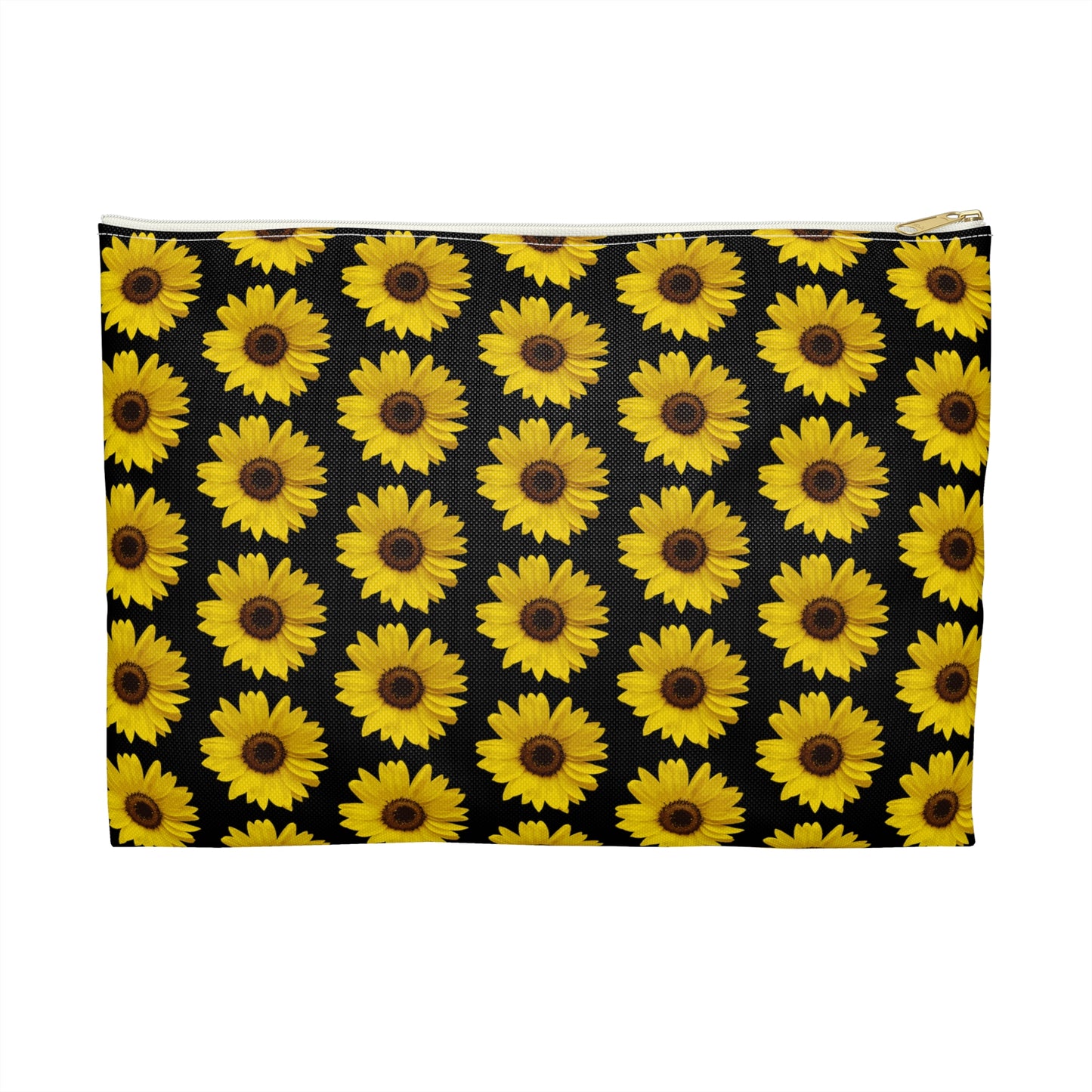 Sunflower Black Accessory Pouch