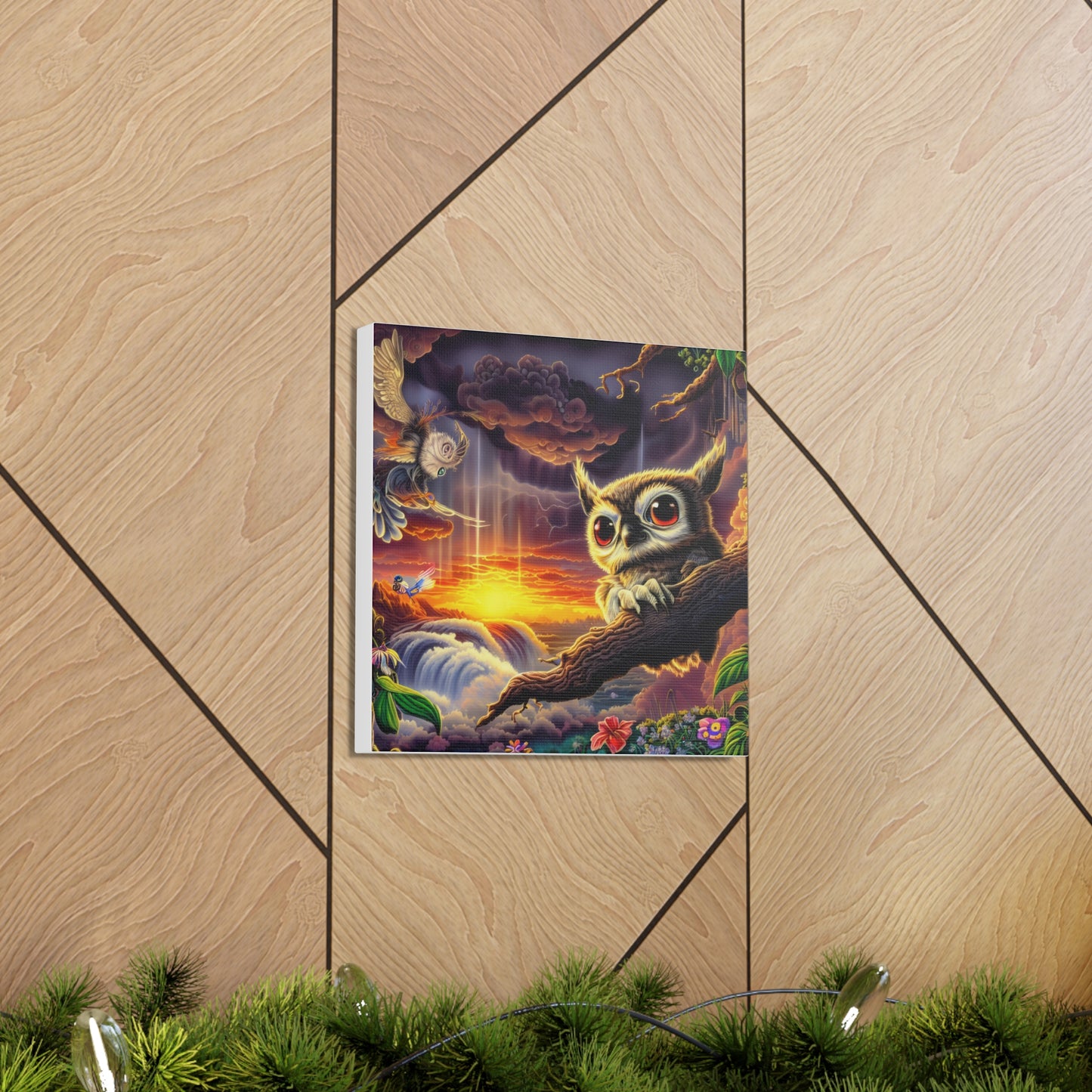 Agamemon Owl - Canvas Wall Art