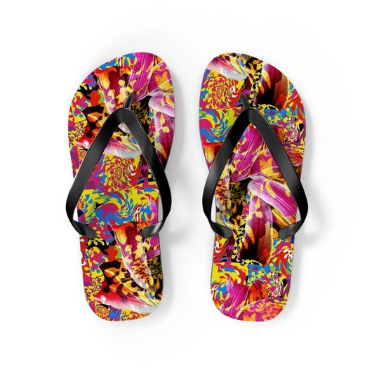 Floral Fiesta Flip Flops