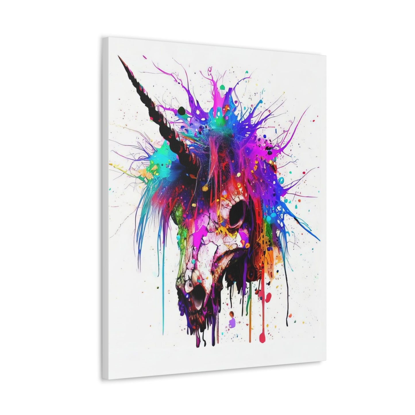 Unicorn Skull - Canvas Wall Art