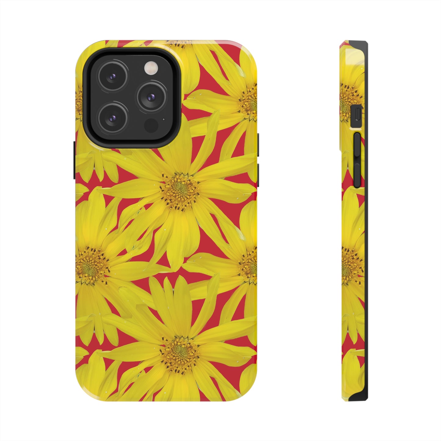 Big Sunflower Red Tough Phone Case