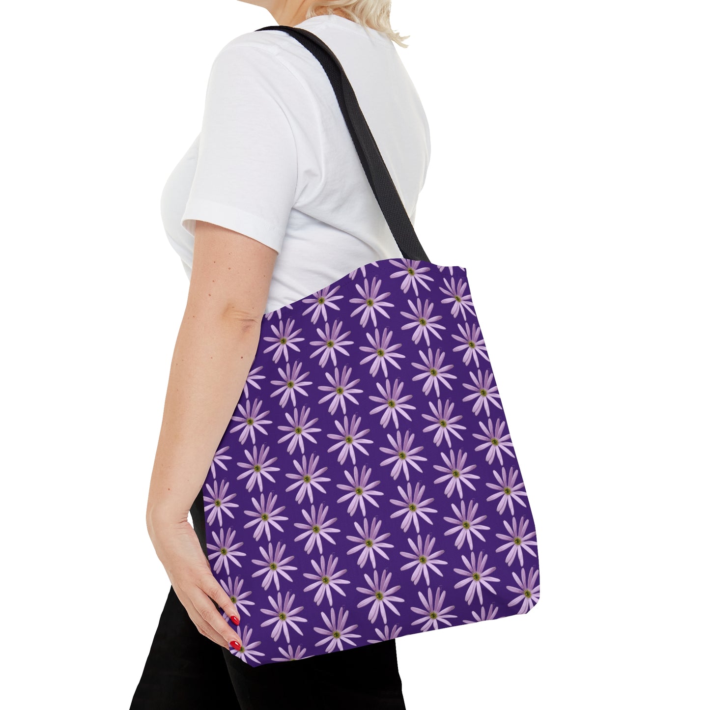 Aster Purple Tote Bag