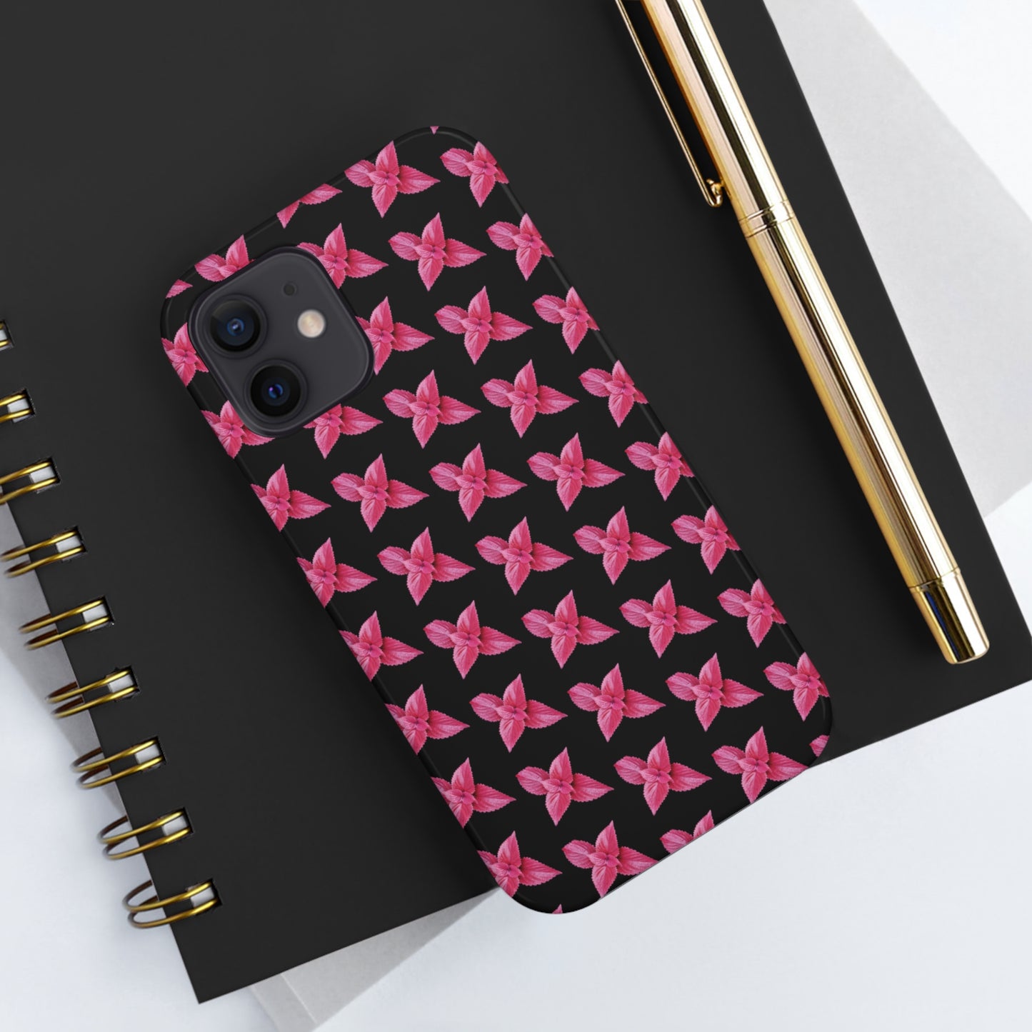 Coleus Black Tough Phone Case