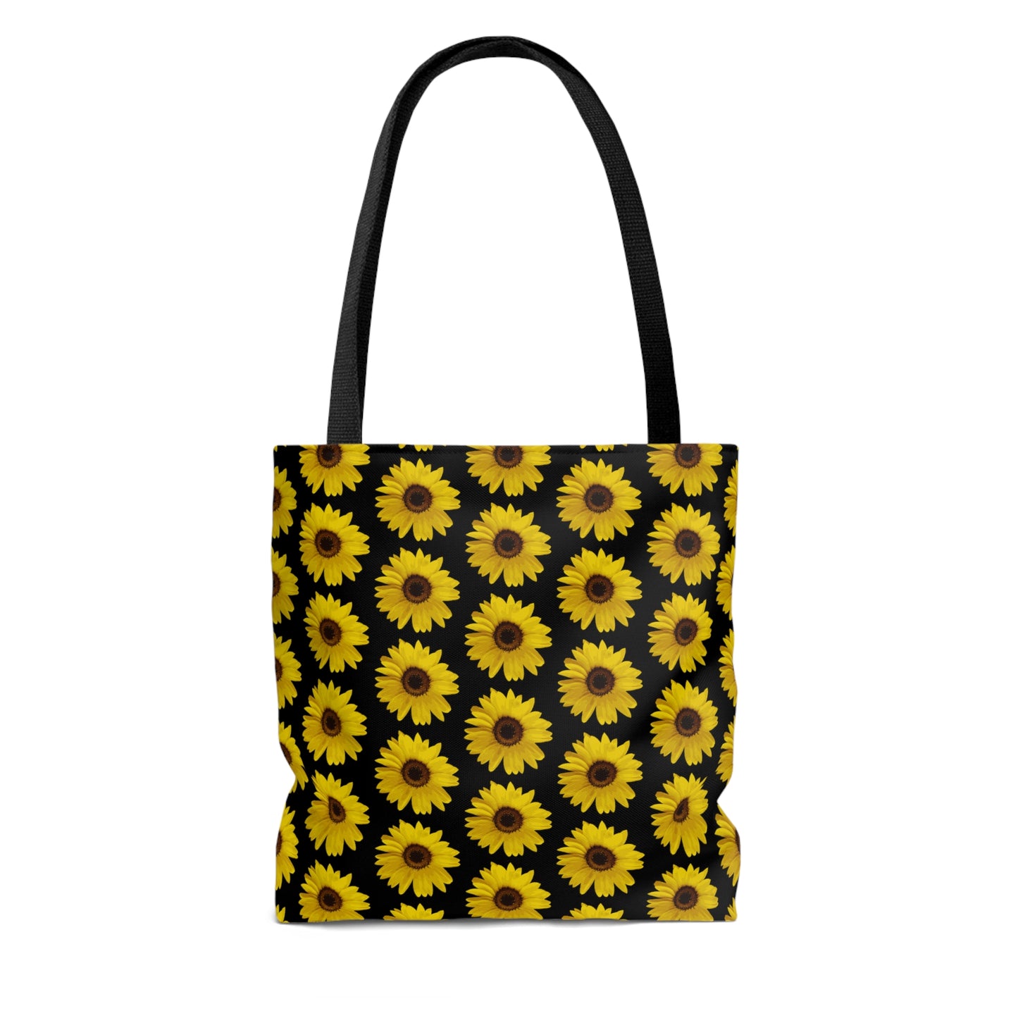 Sunflower Black Tote Bag