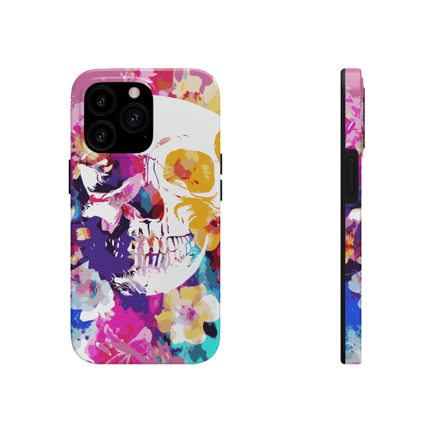 Skull and Bloom Tough Phone Case