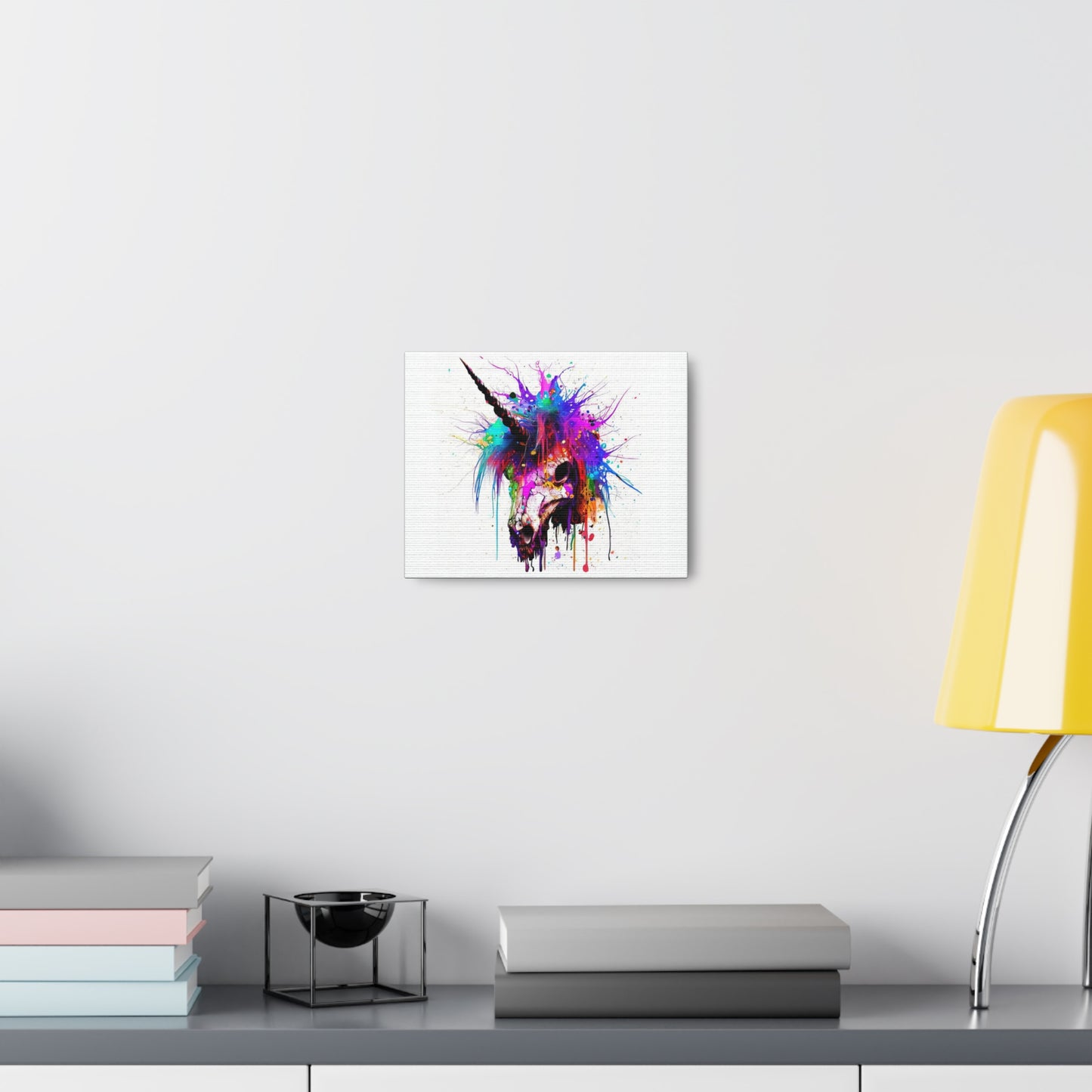 Unicorn Skull - Canvas Wall Art