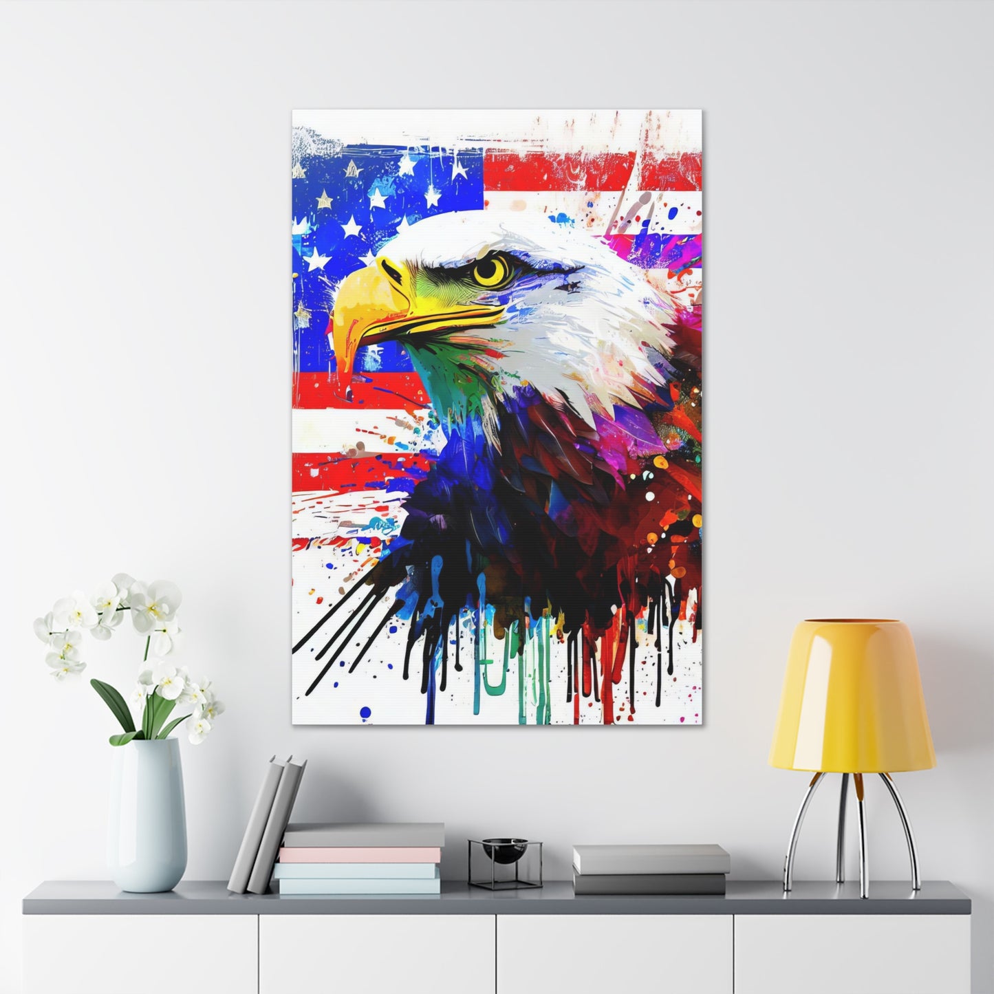 American Eagle Flag  - Canvas Wall Art