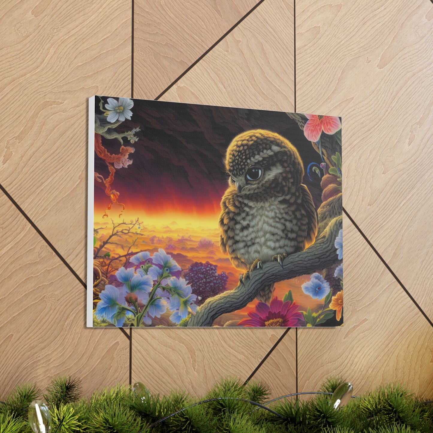 New Jersey Owl - Canvas Wall Art