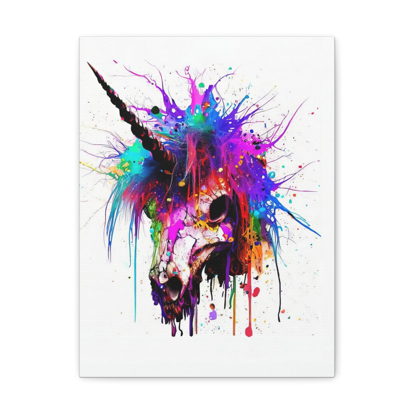 Unicorn Skull - Canvas Wall Art