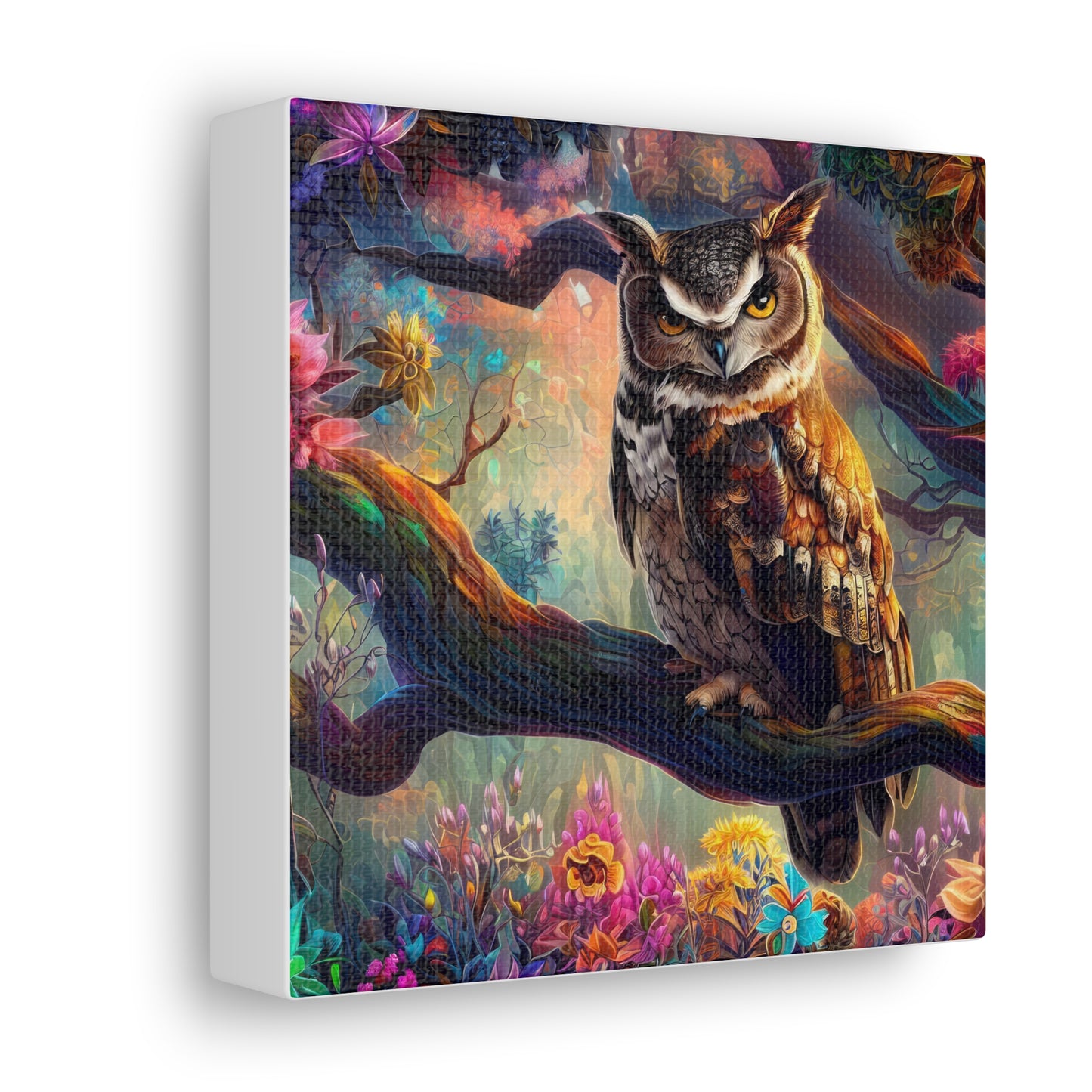 South Dakota Owl - Canvas Wall Art