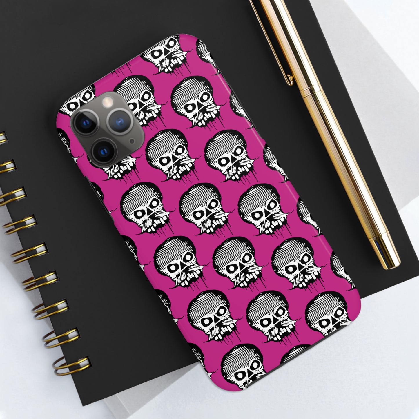 Skull Pink Tough Phone Case