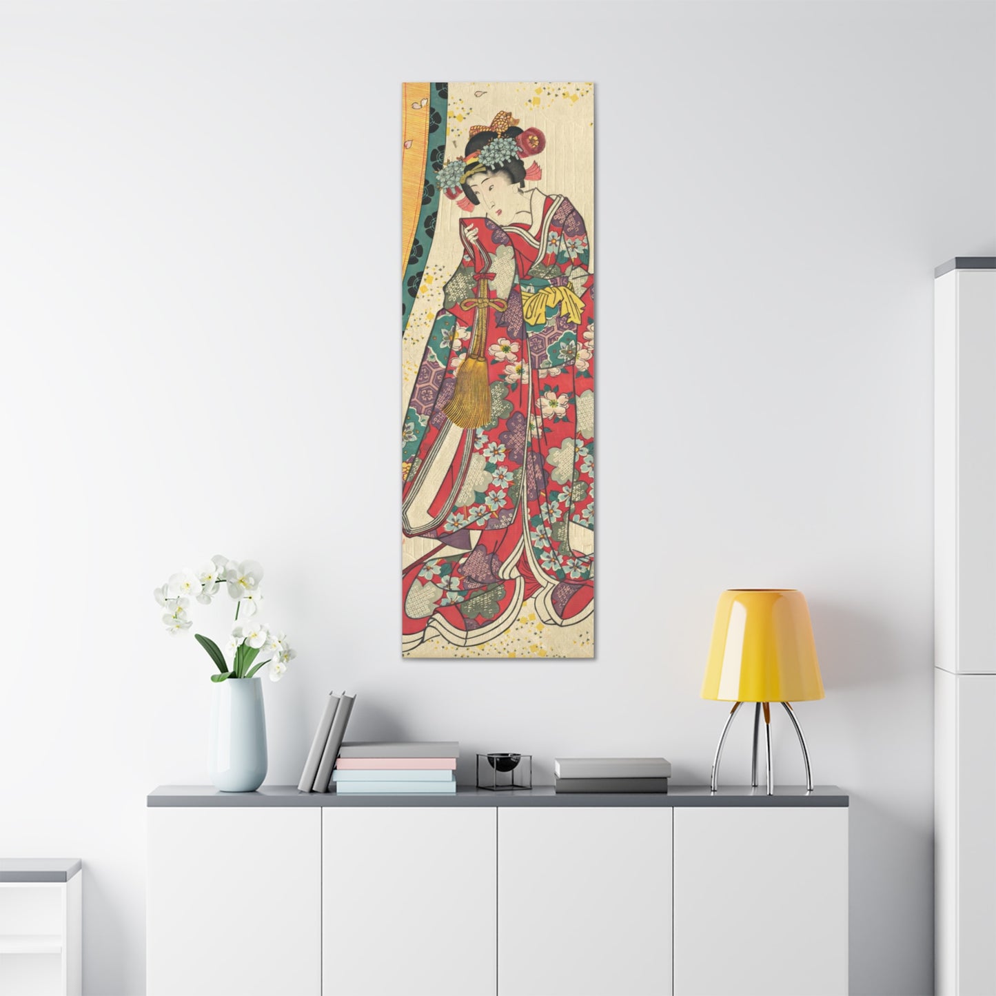 Utagawa Kunisada - Parody of the Third Princess and Kashiwagi Wall Art