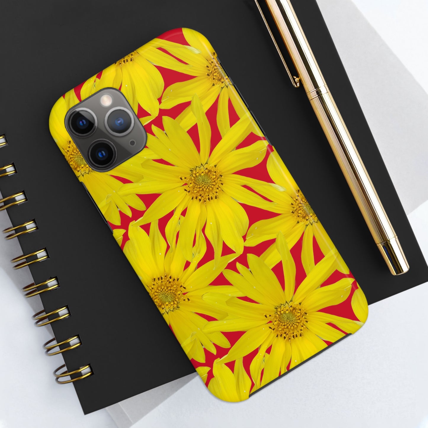 Big Sunflower Red Tough Phone Case