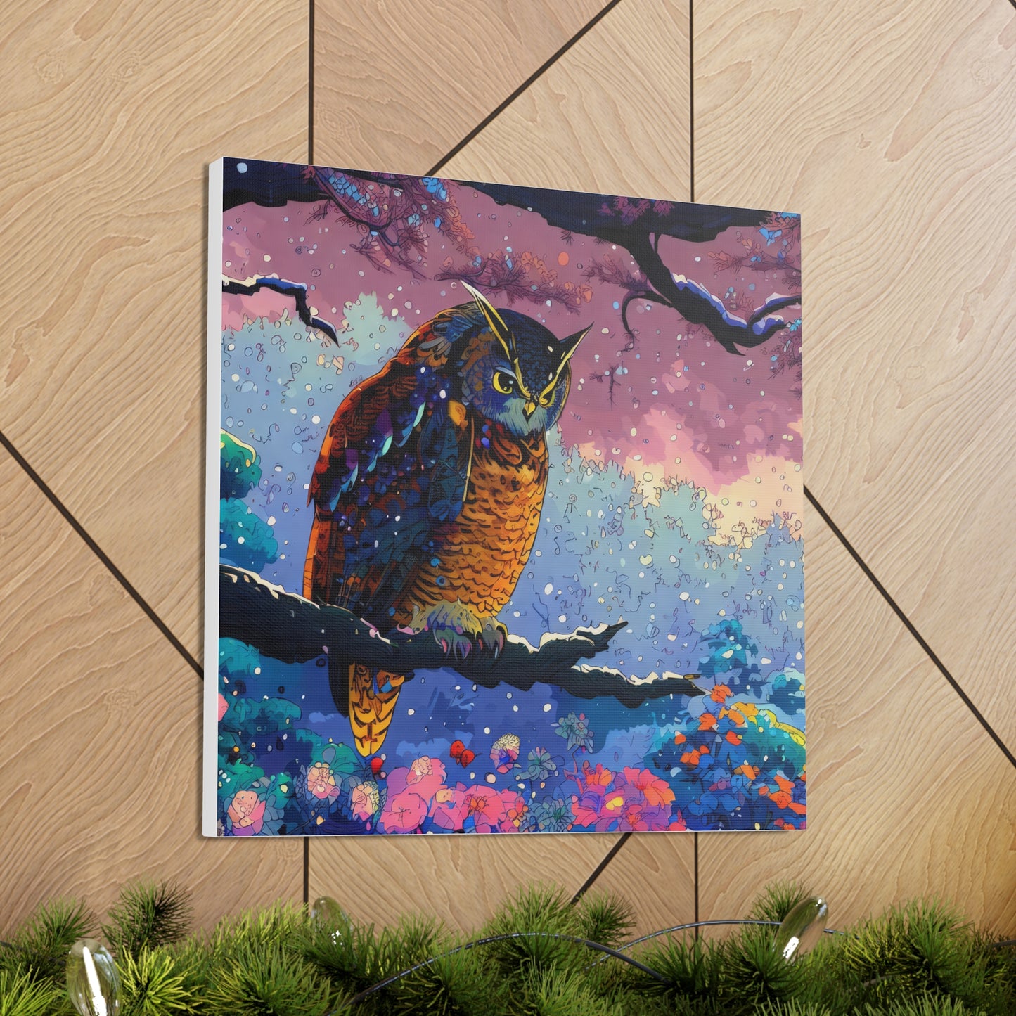 New Mexico Owl  - Canvas Wall Art