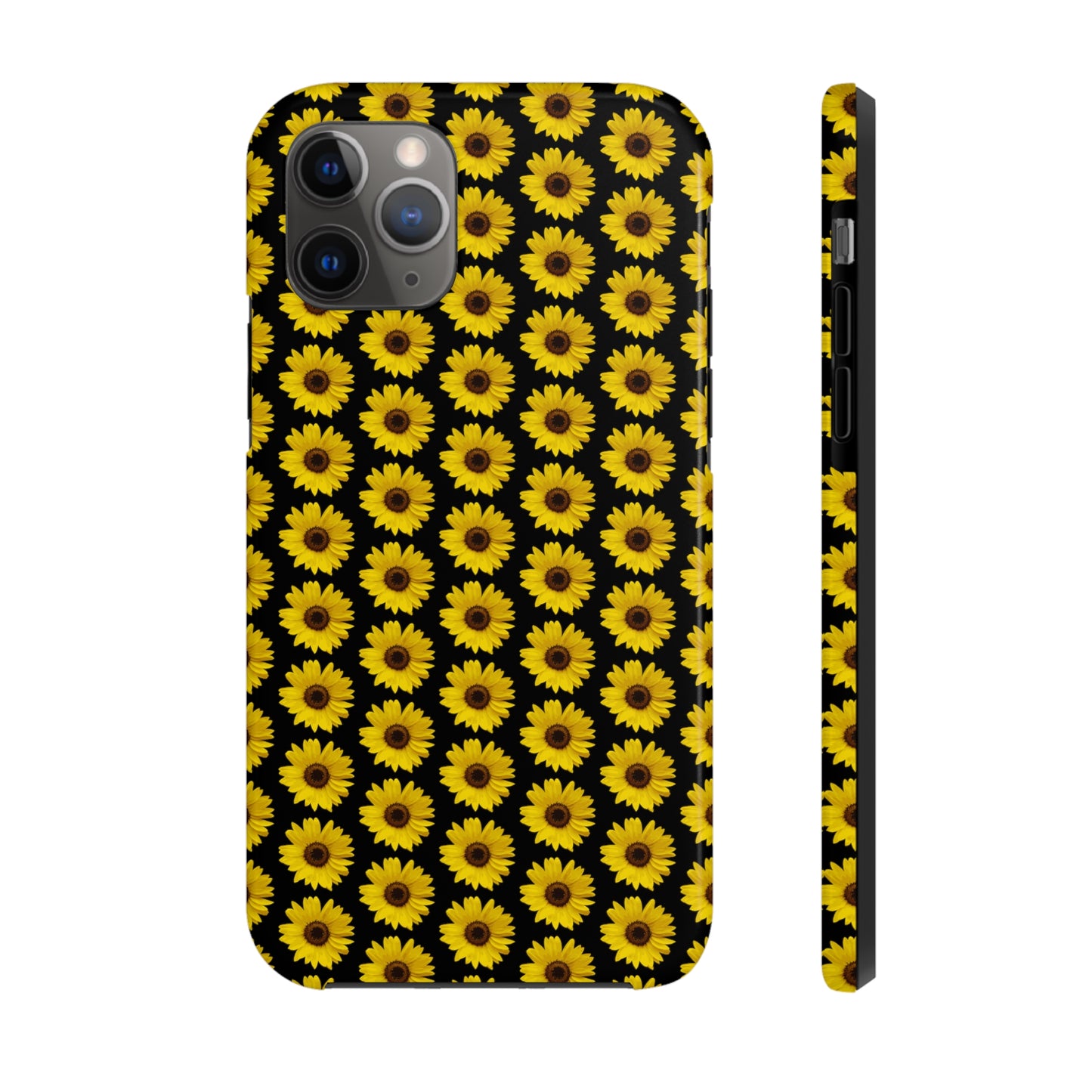 Sunflower Black Tough Phone Case