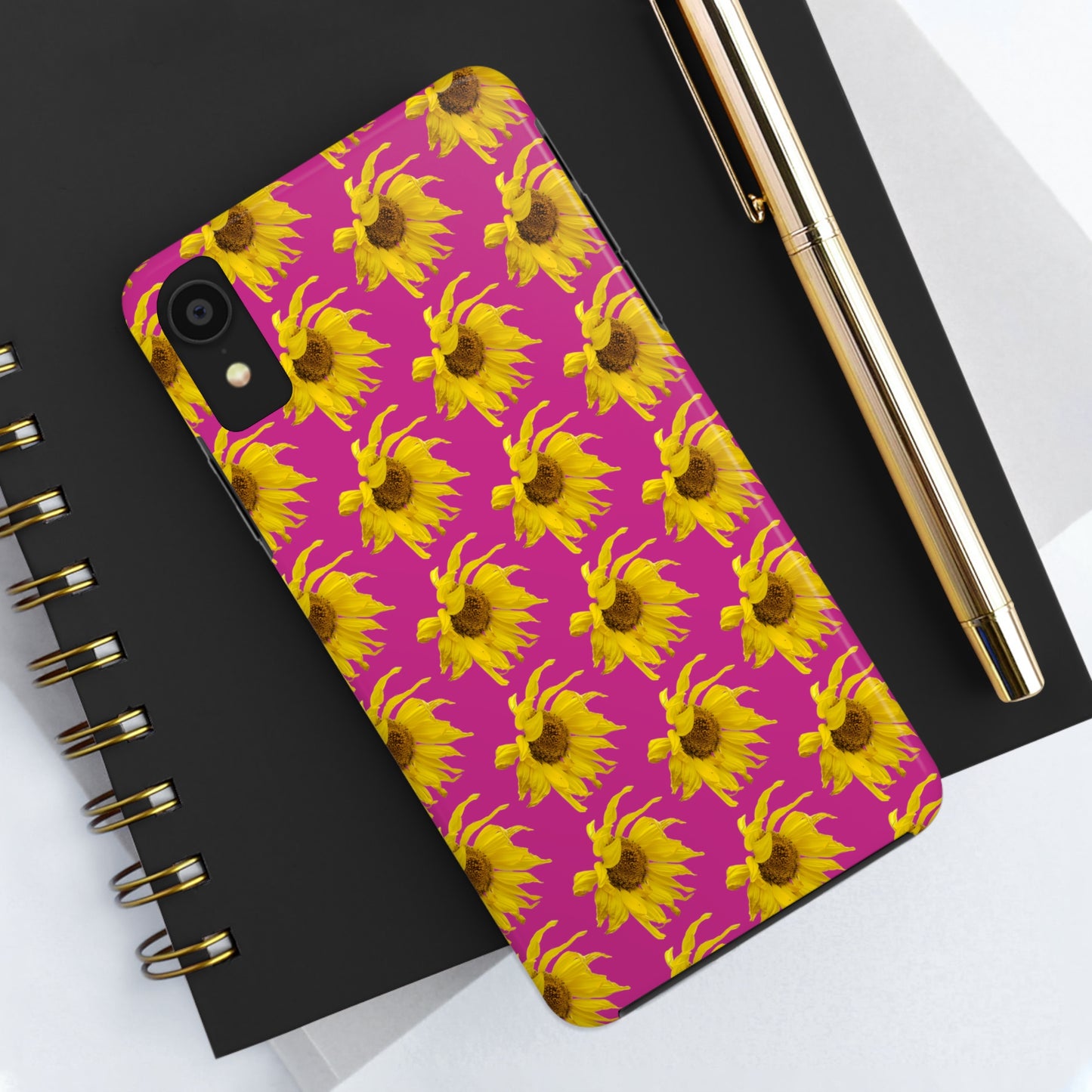 Fall Sunflower Pink Tough Phone Case