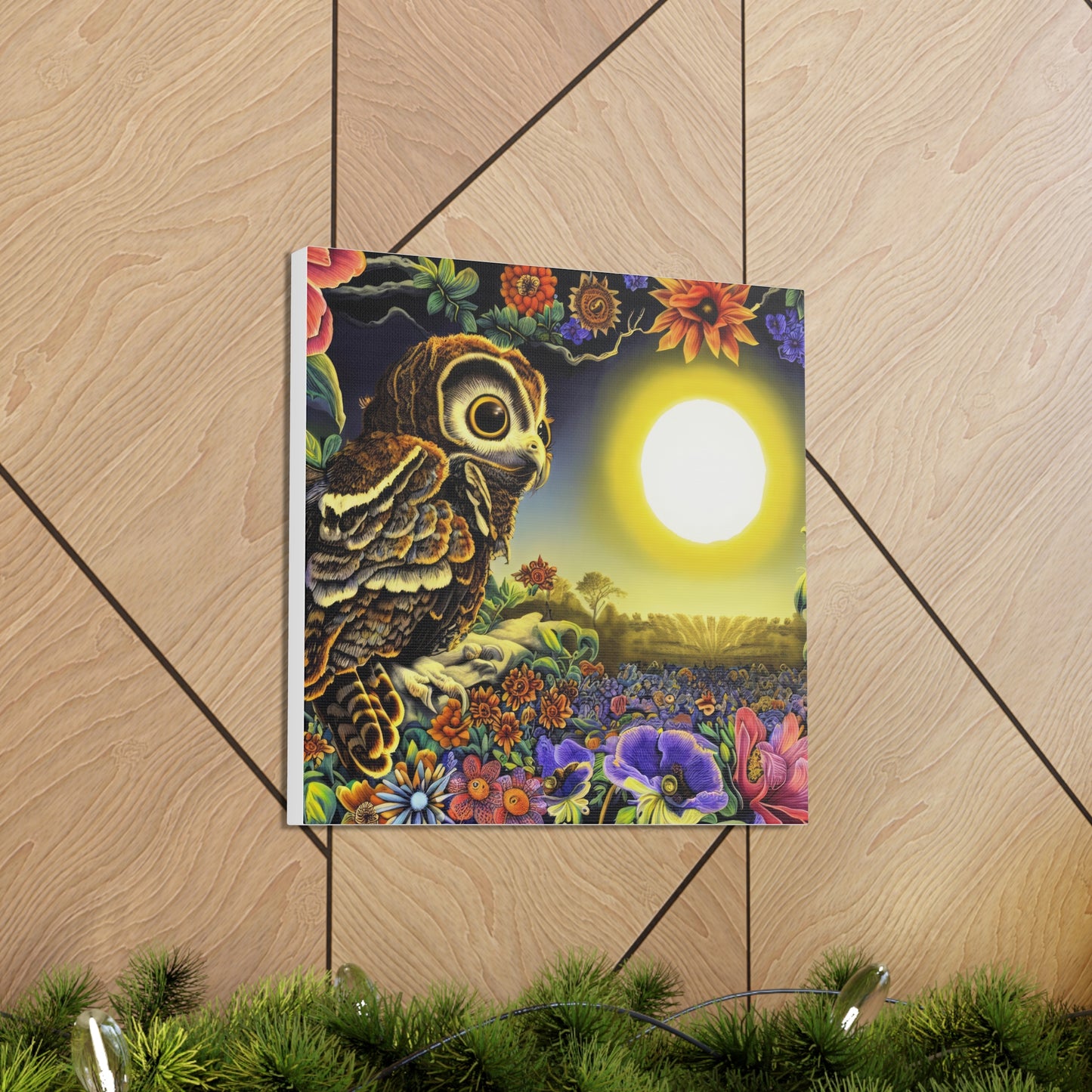 New Hampshire Owl - Canvas Wall Art