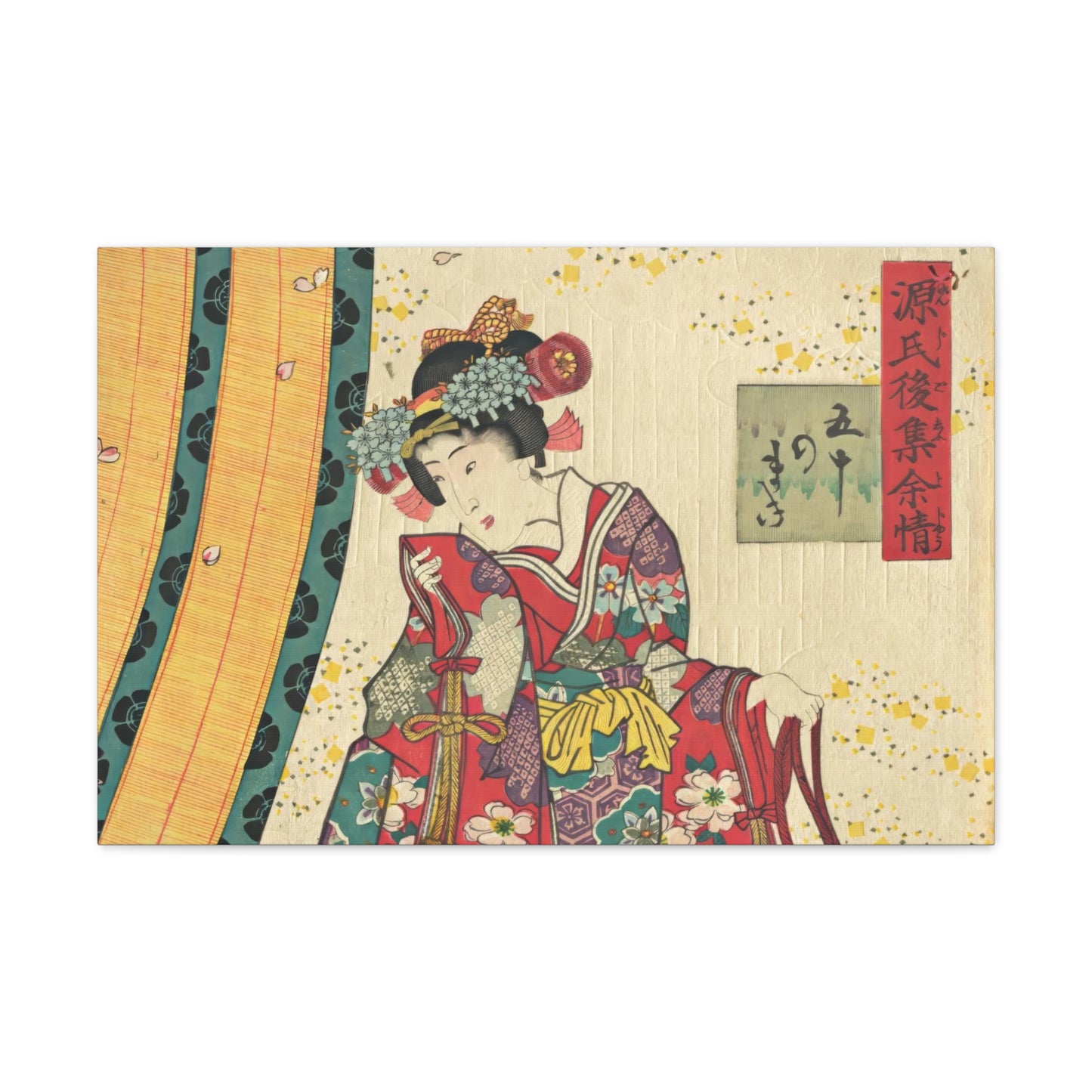 Utagawa Kunisada - Parody of the Third Princess and Kashiwagi Wall Art