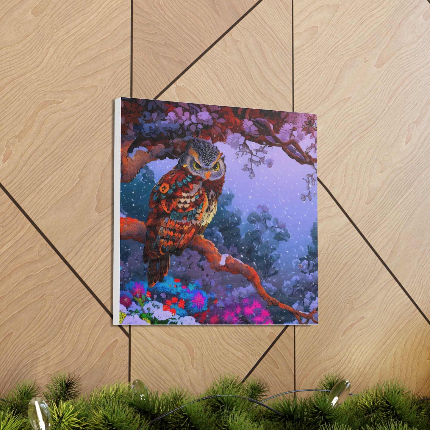 Wyoming Owl  - Canvas Wall Art