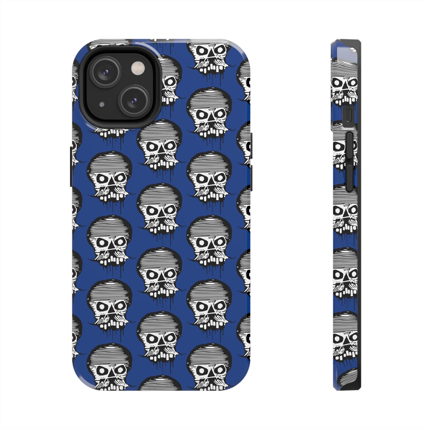 Skull Blue Tough Phone Case