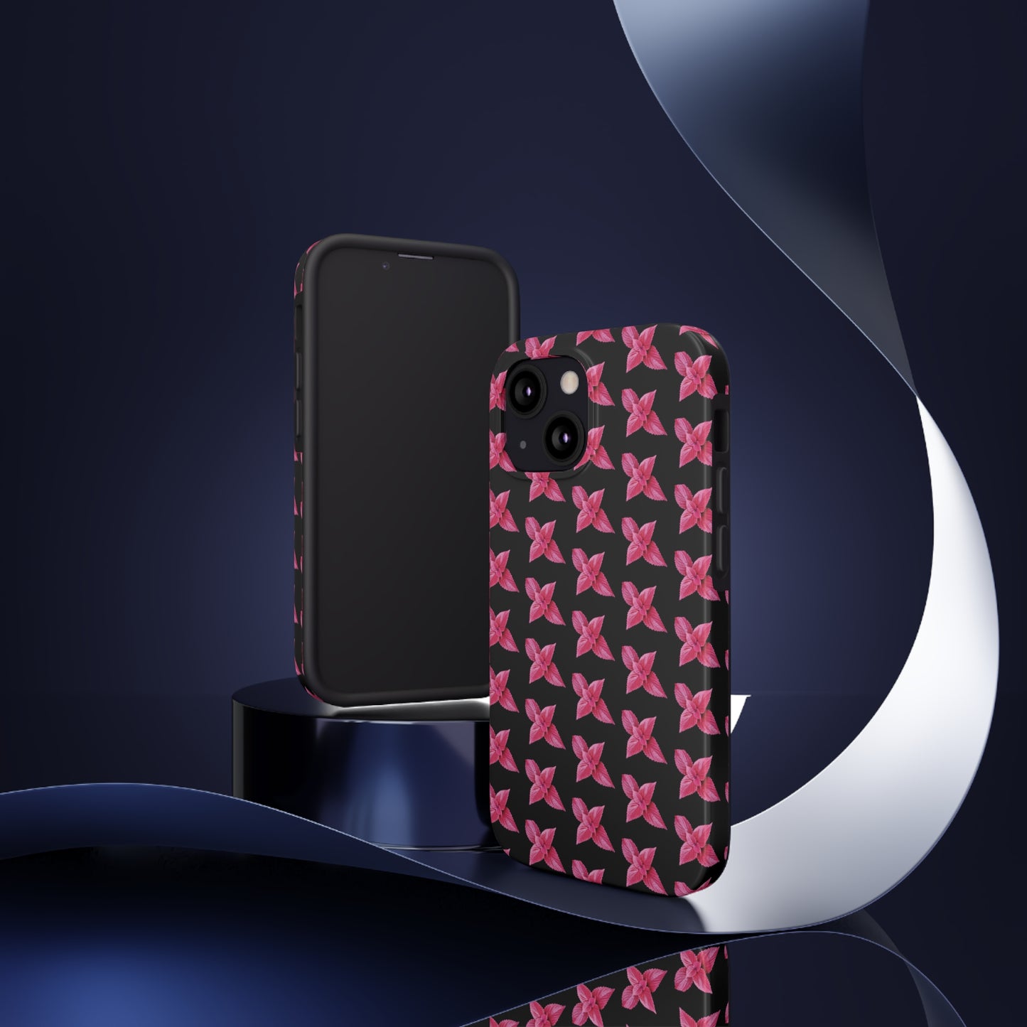 Coleus Black Tough Phone Case