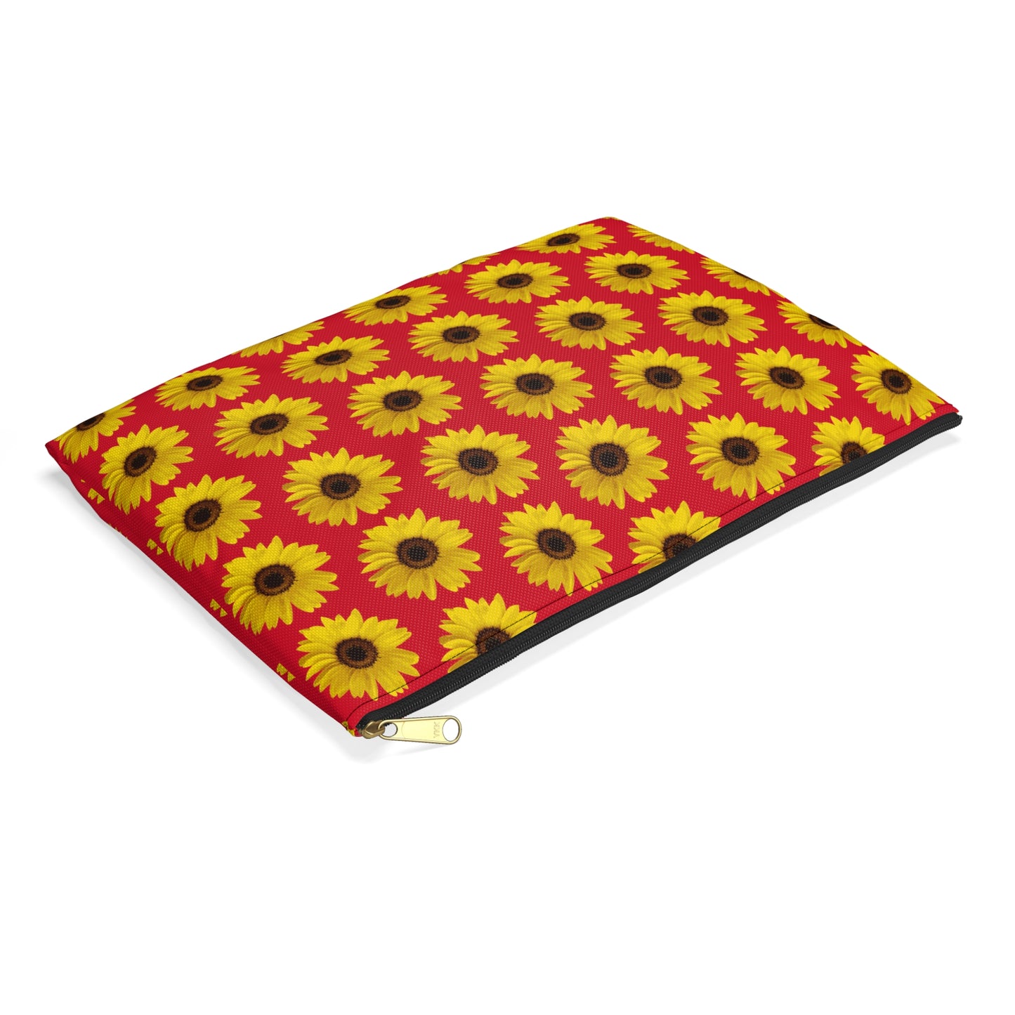 Sunflower Red Accessory Pouch