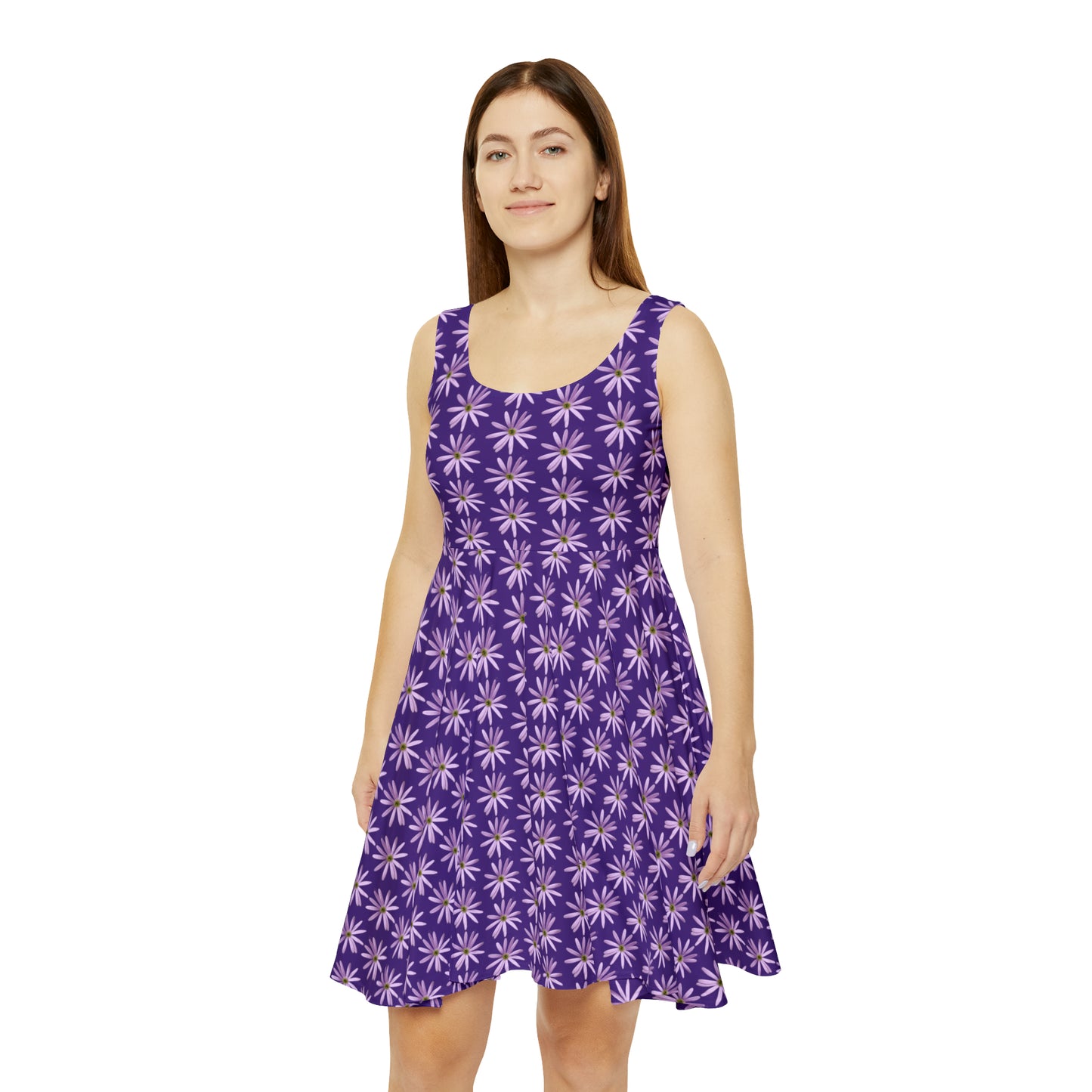 Aster Purple Skater Dress