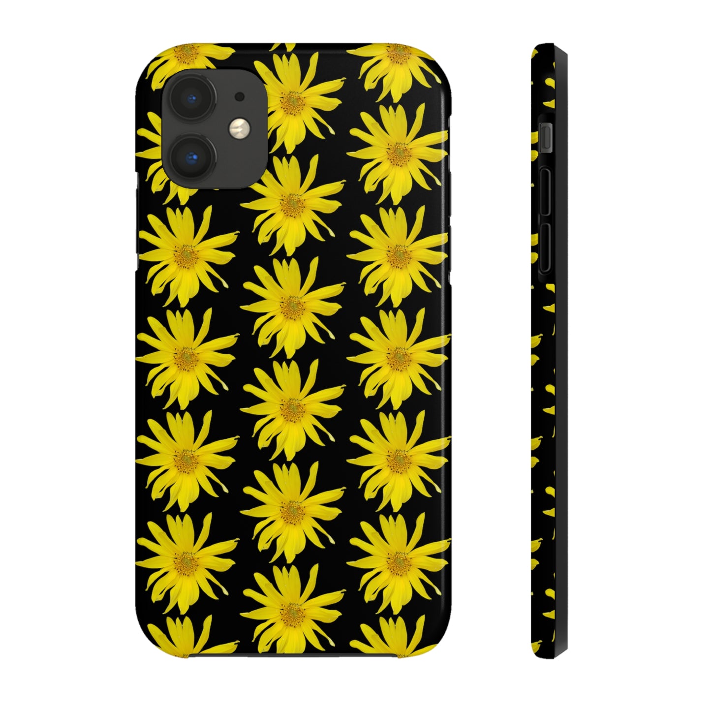 Wild Sunflower Black Tough Phone Case