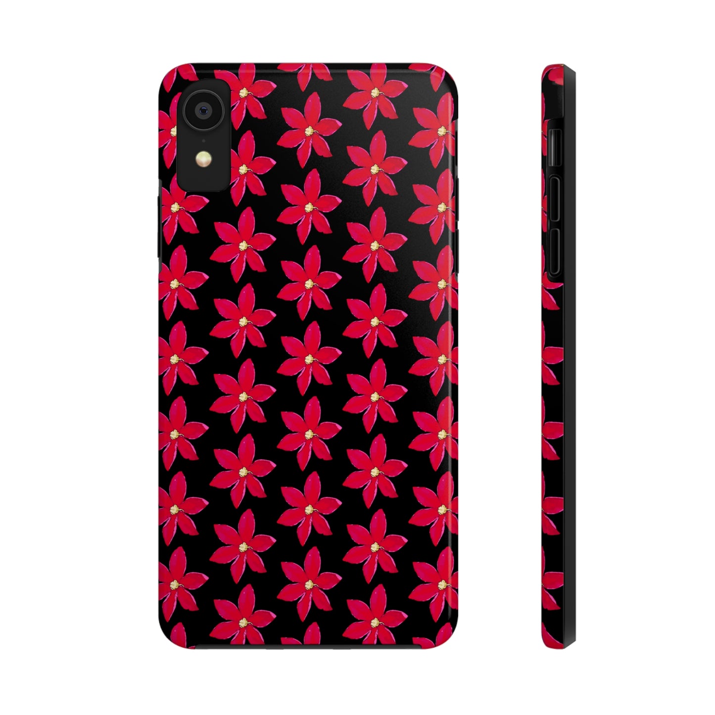 Regency Clematis Black Tough Phone Case